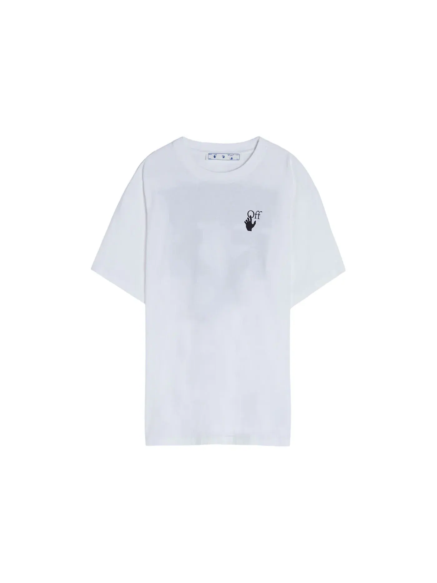 Мужская футболка оверсайз с градиентом Degrade Arrows OFF-WHITE — изображение 1 из 2, белый/черный