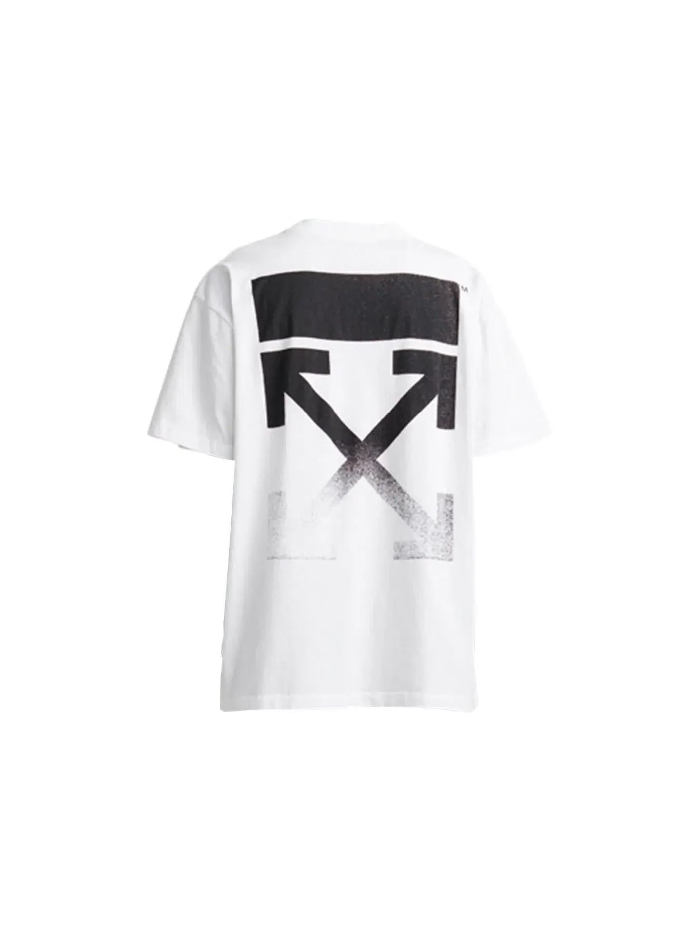 Мужская футболка оверсайз с градиентом Degrade Arrows OFF-WHITE — изображение 2 из 2, белый/черный