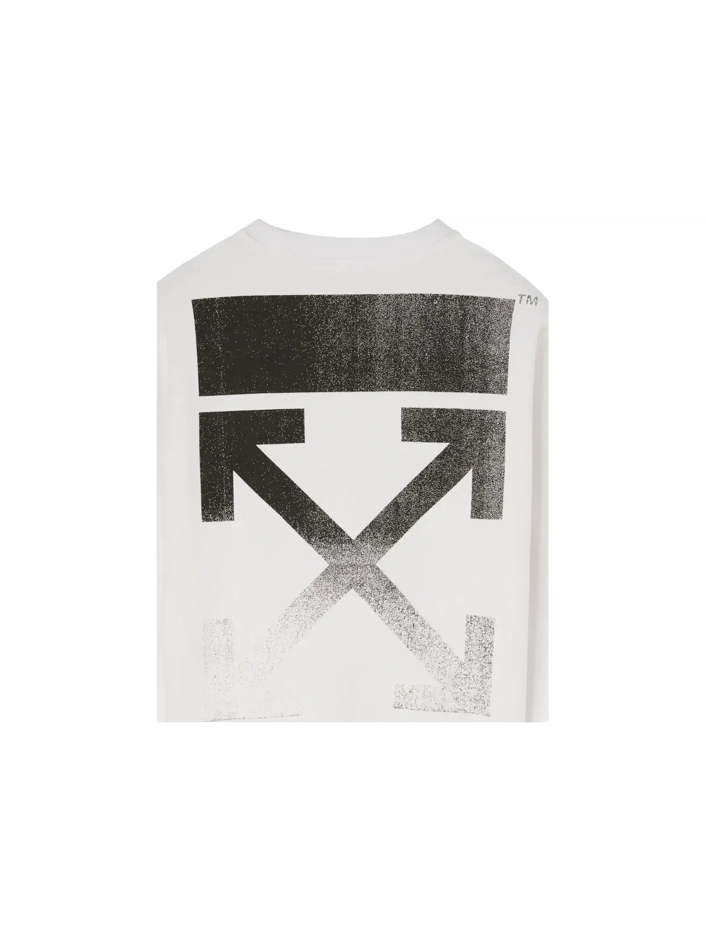 Мужской свитшот с принтом Degrade Arrows OFF-WHITE — изображение 2 из 2, белый/черный
