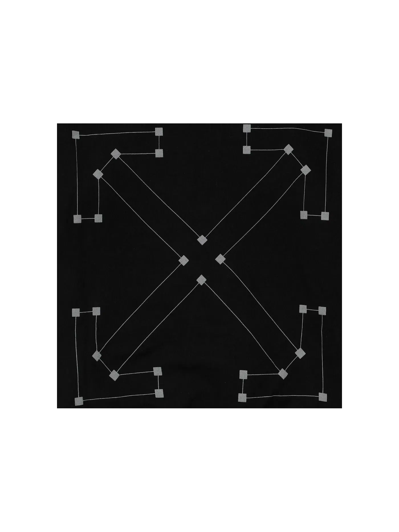 Мужской худи с принтом Diag Backbone OFF-WHITE — изображение 3 из 3, черный/серебристый