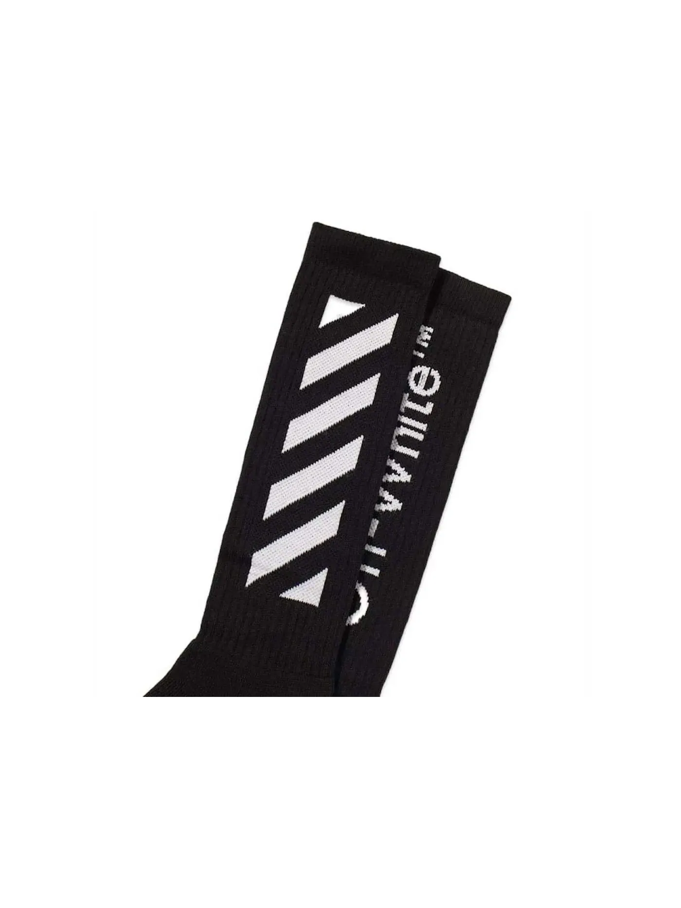 Мужские носки Diag Mid Length OFF-WHITE — изображение 2 из 2, черный