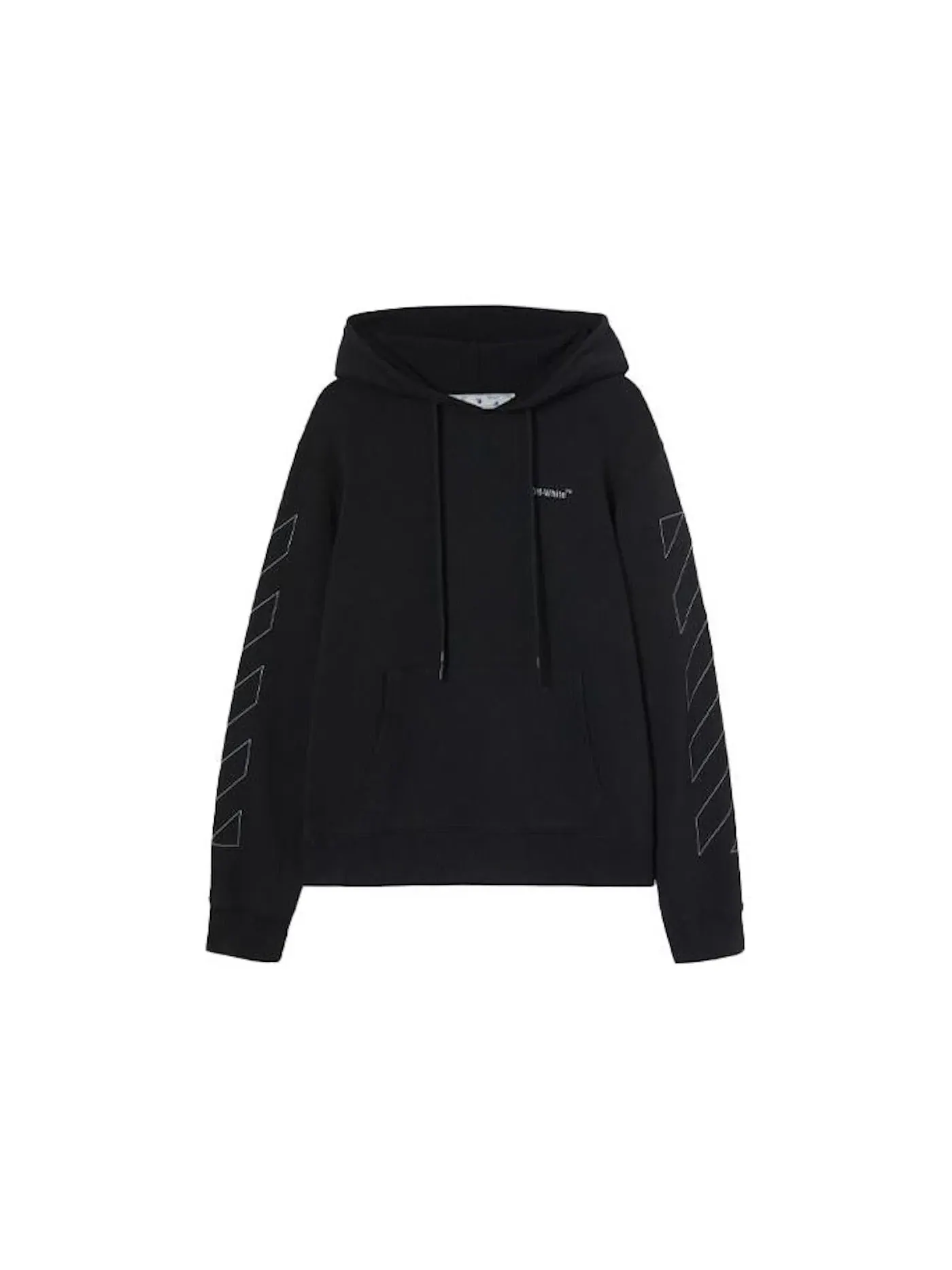 Мужской худо с принтом Hoodie OFF-WHITE — изображение 1 из 1, черный
