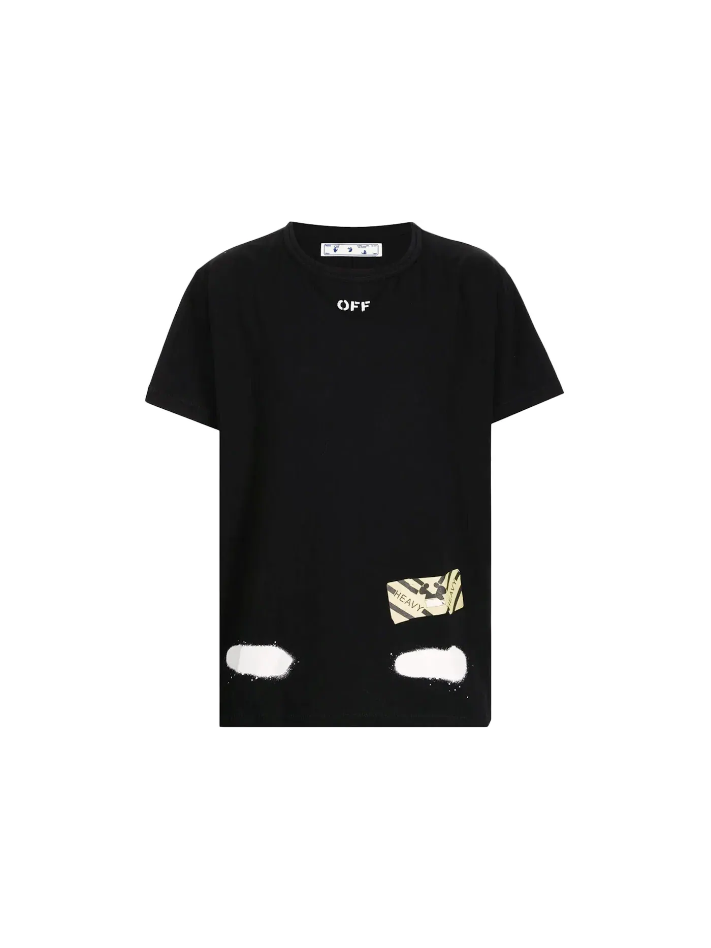 Мужская футболка с принтом Tee OFF-WHITE — изображение 2 из 2, черный