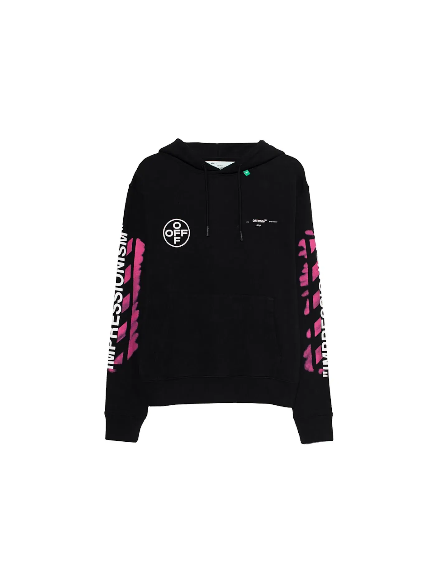 Мужской худи с принтом Diag Stencil OFF-WHITE — изображение 1 из 3, черный/мульти