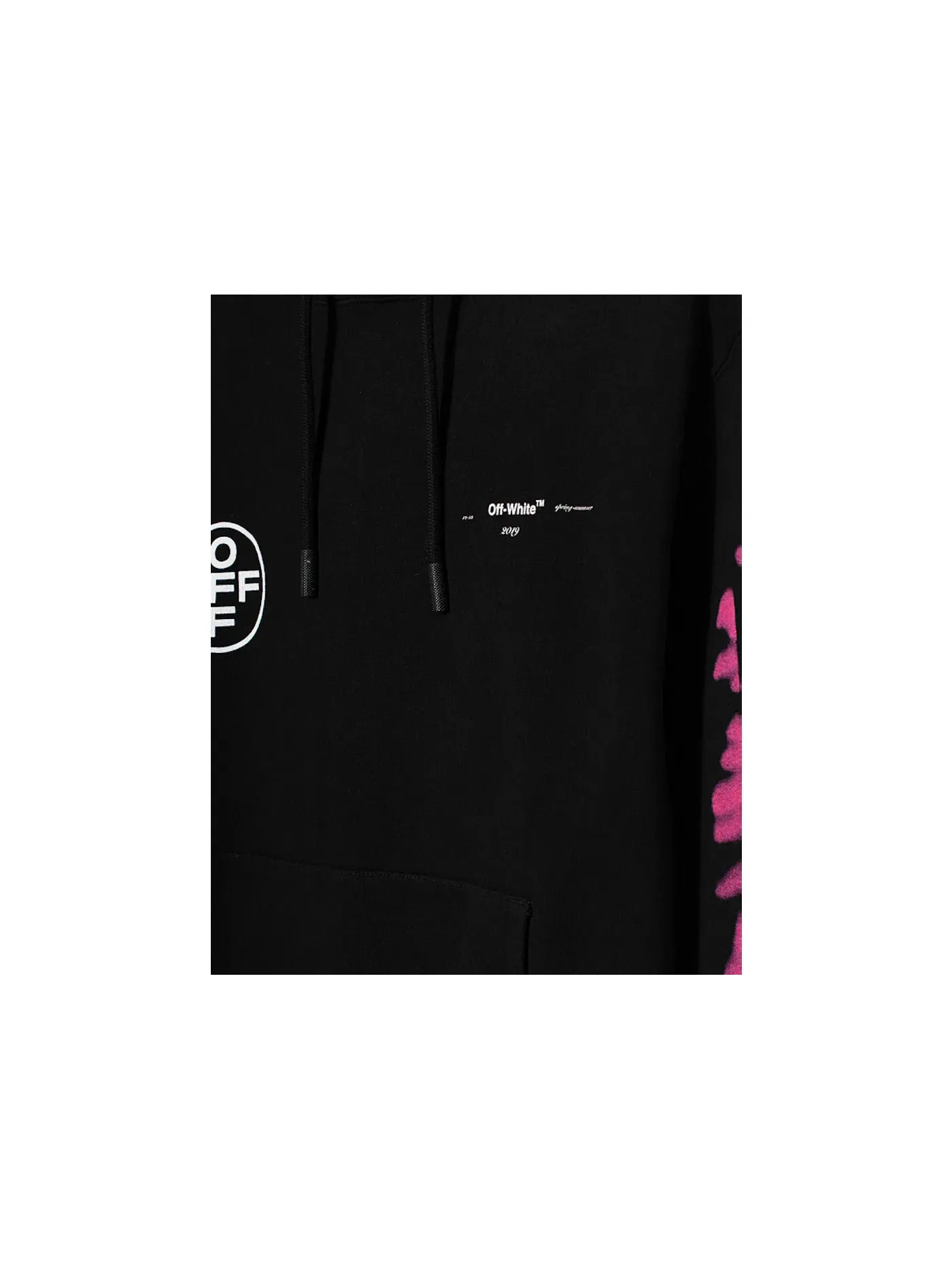 Мужской худи с принтом Diag Stencil OFF-WHITE — изображение 3 из 3, черный/мульти