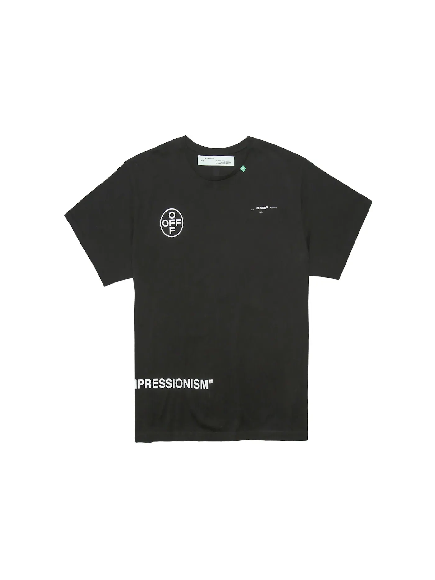 Мужская футболка с принтом OFF-WHITE Diag Stencil OFF-WHITE — изображение 1 из 2, черный