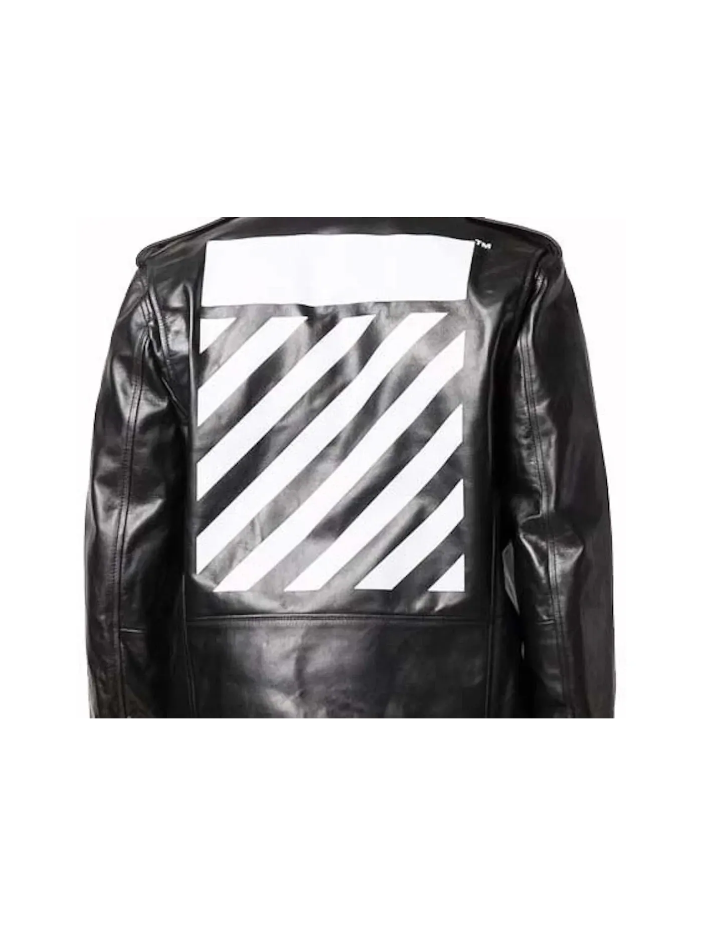 Мужская куртка-косуха с принтом OFF-WHITE — изображение 2 из 2, черный