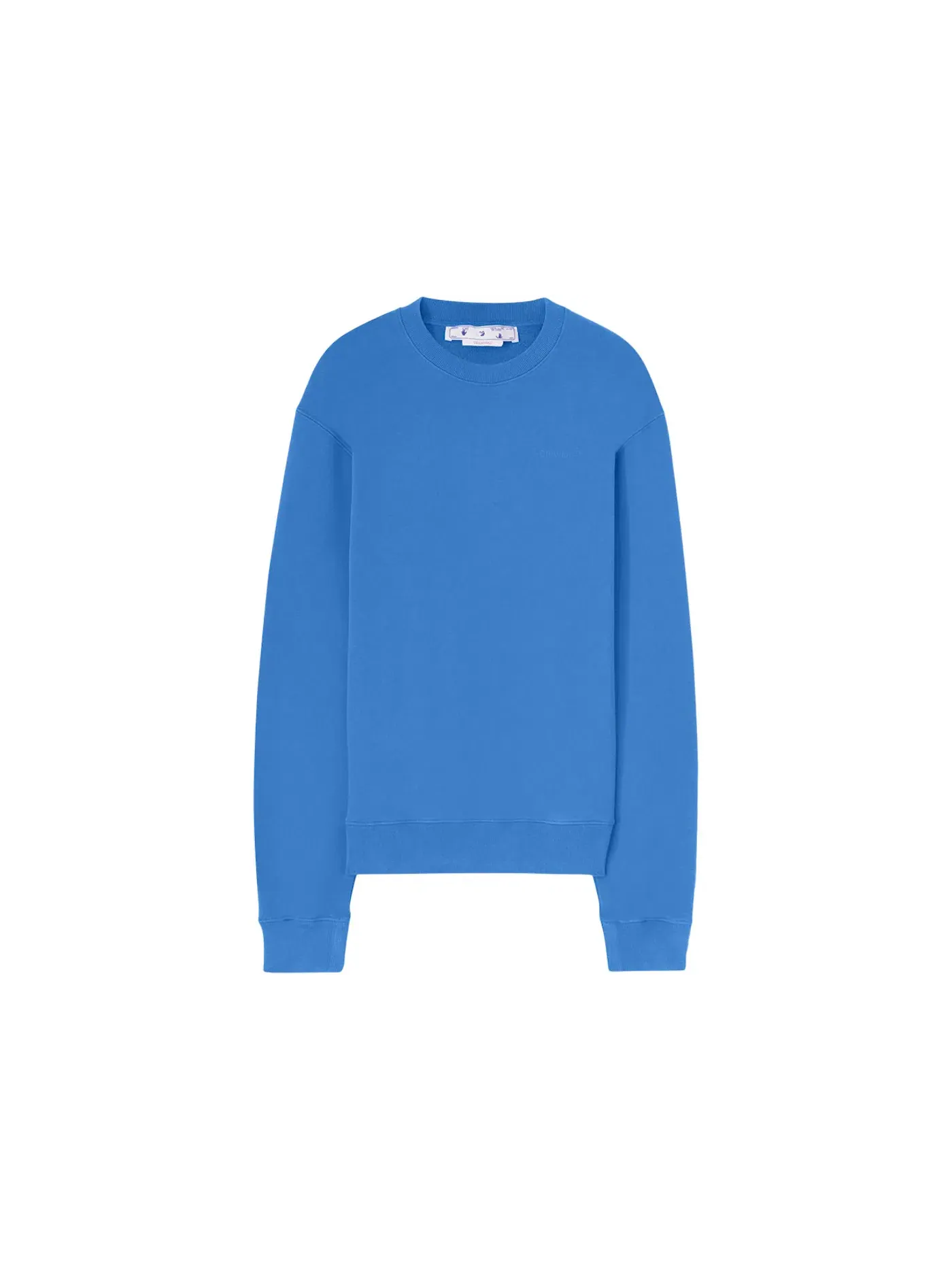Мужской свитшот с длинным рукавом Crewneck OFF-WHITE — изображение 1 из 2, светлый синий