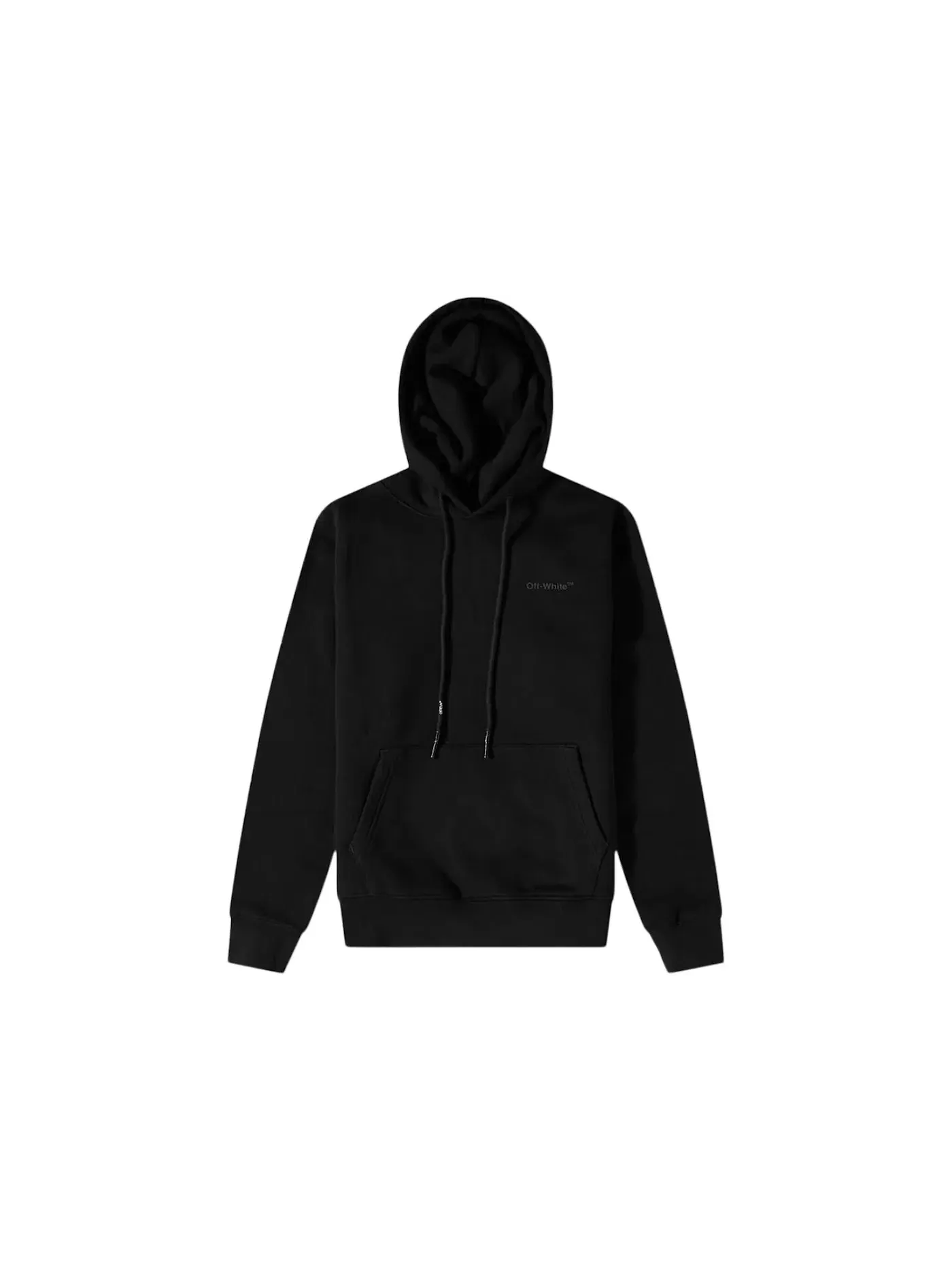 Мужской худи с длинным рукавом OFF-WHITE — изображение 1 из 2, черный/черный