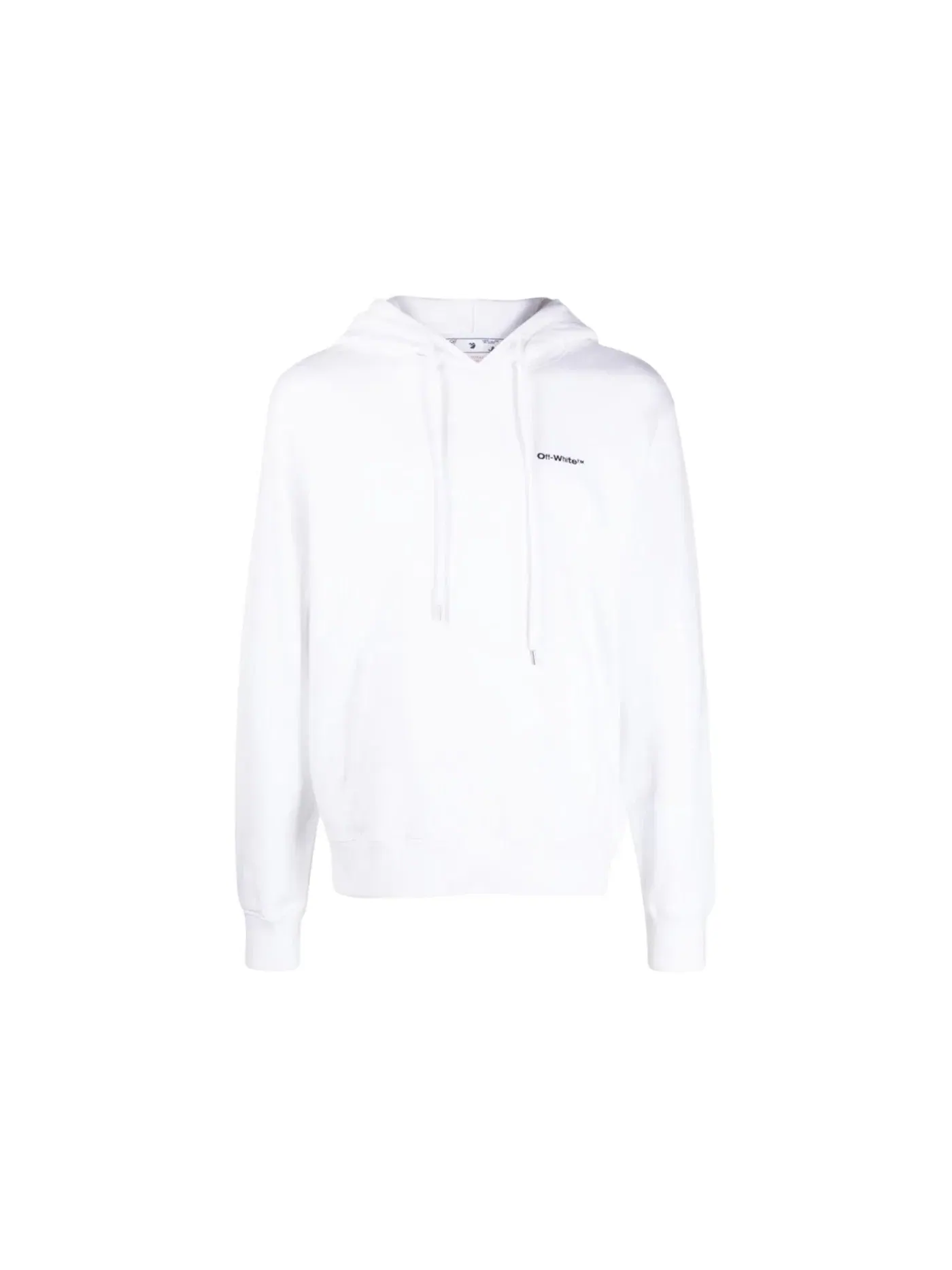 Мужской худи с принтом Diag Wave Outline OFF-WHITE — изображение 1 из 1, белый