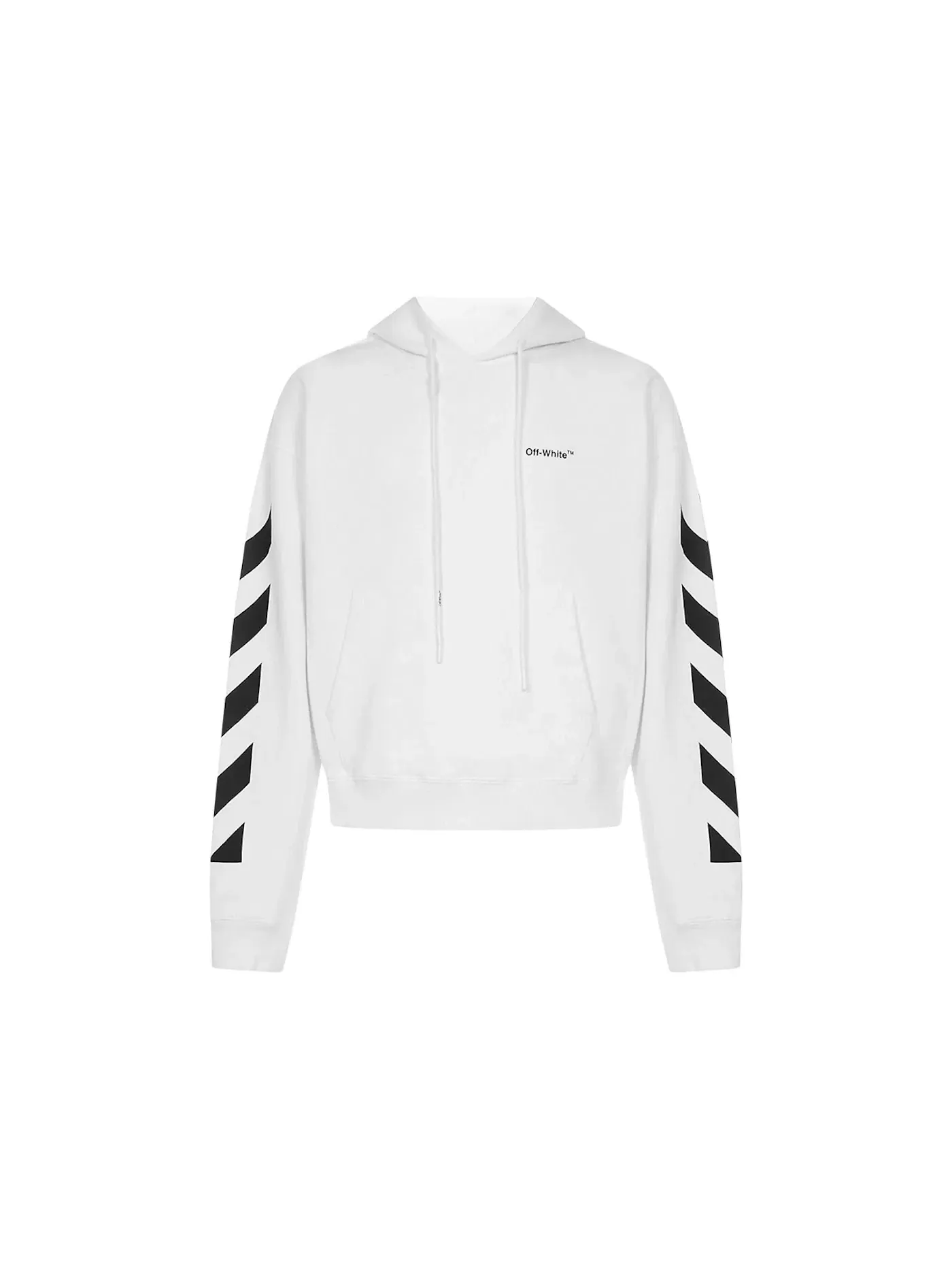 Мужской оверсайз-худи Diagonal Helvetica OFF-WHITE — изображение 1 из 2, белый/черный