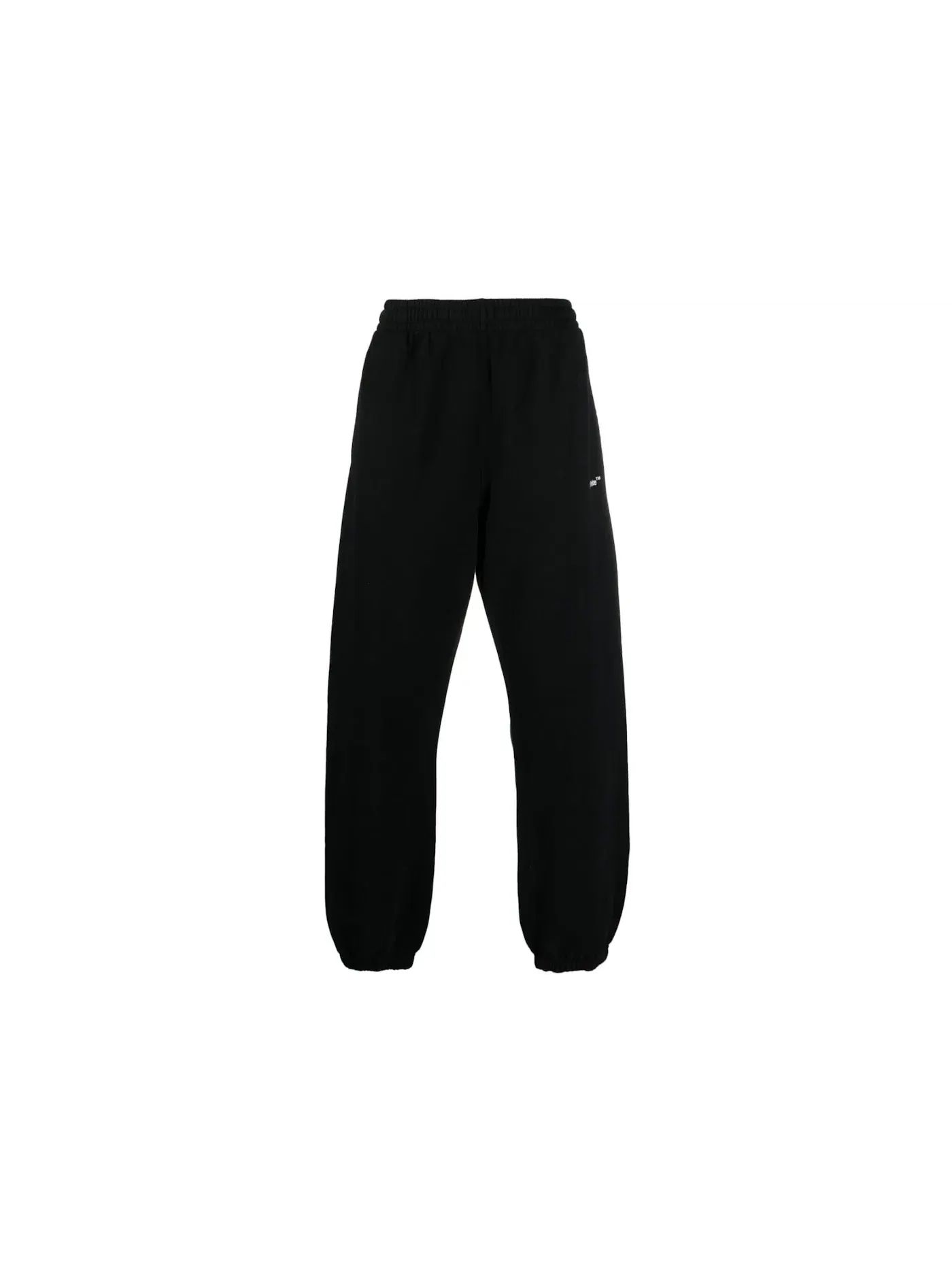 Мужские спортивные штаны с принтом Diagonal Helvetica Slim Sweatpants OFF-WHITE — изображение 1 из 2, черный/белый