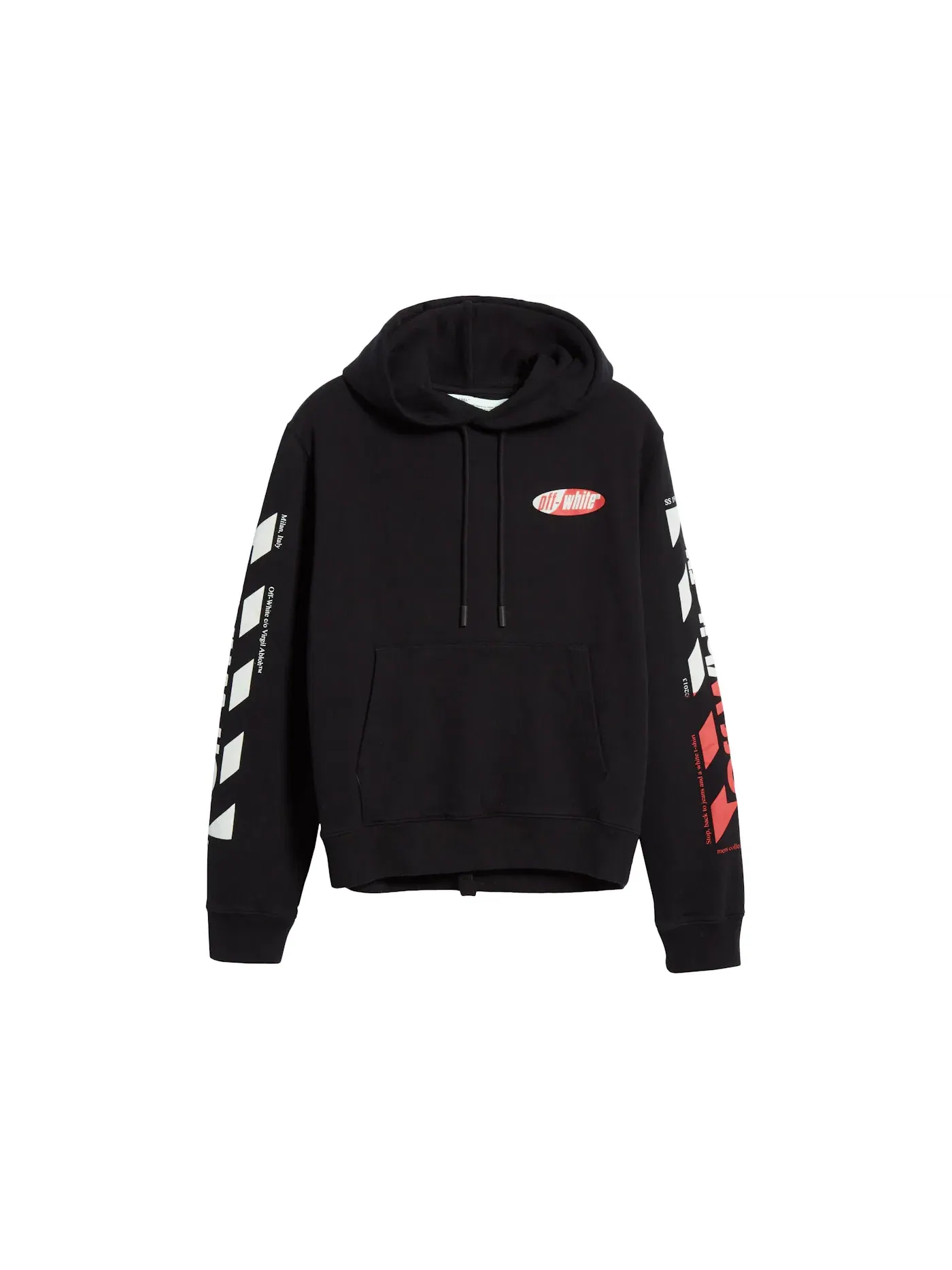 Мужская худи с принтом Diagonal Split Logo OFF-WHITE — изображение 1 из 2, черный/мульти