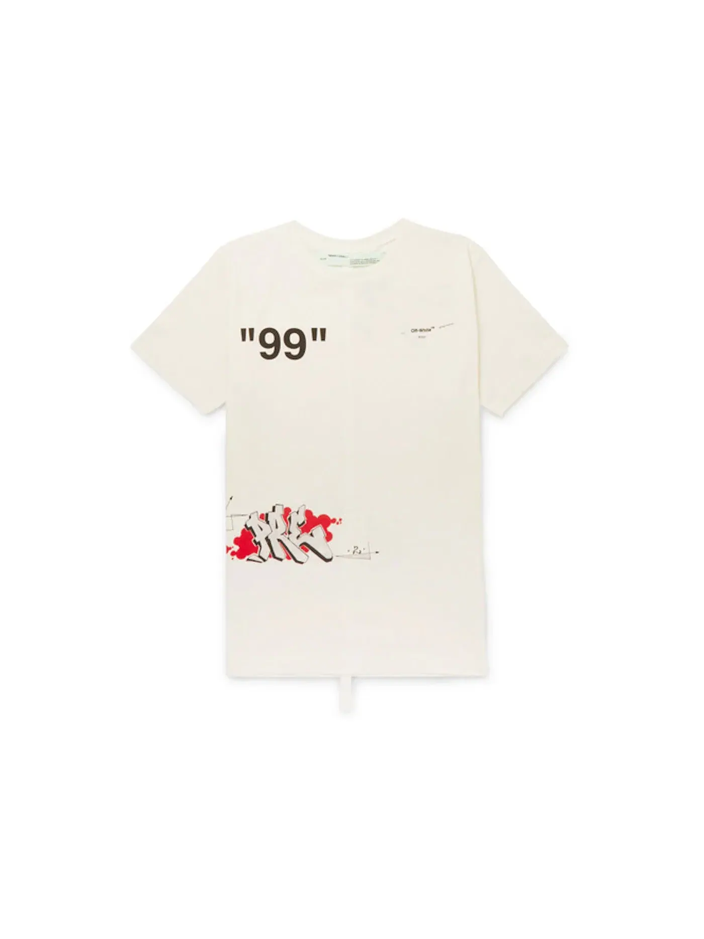 Мужская футболка с принтом OFF-WHITE Dondi White Print T-shirt — изображение 1 из 3, мульти