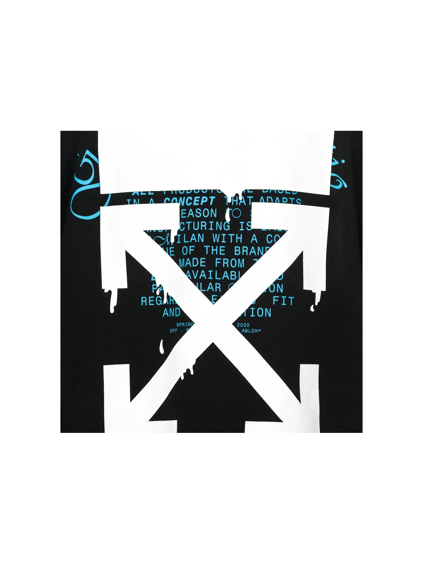 Мужской свитшот с принтом Dripping Arrows Incompiuto OFF-WHITE — изображение 2 из 2, черный