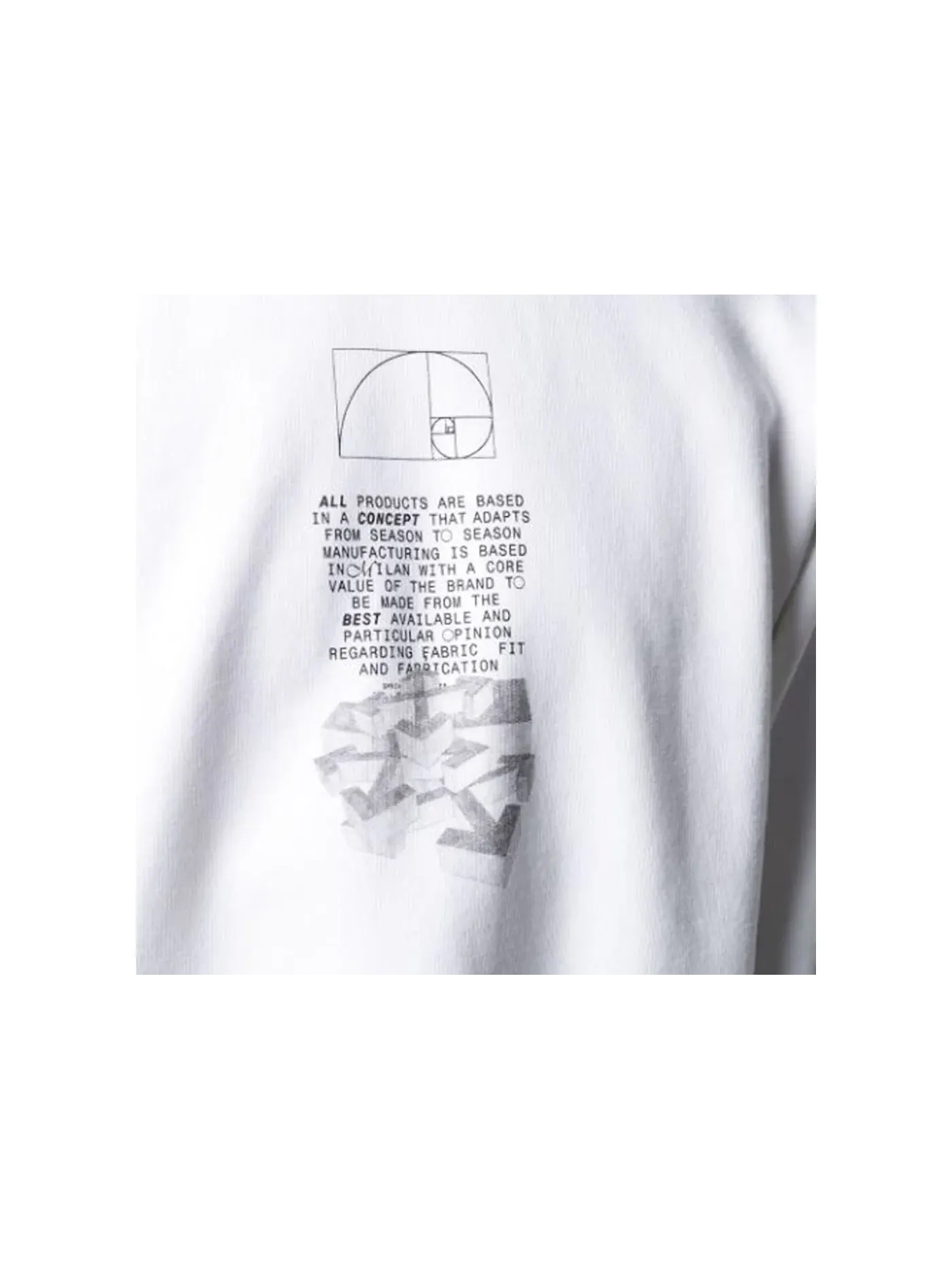 Мужской свитшот с принтом Dripping Arrows Incompiuto OFF-WHITE — изображение 2 из 3, белый