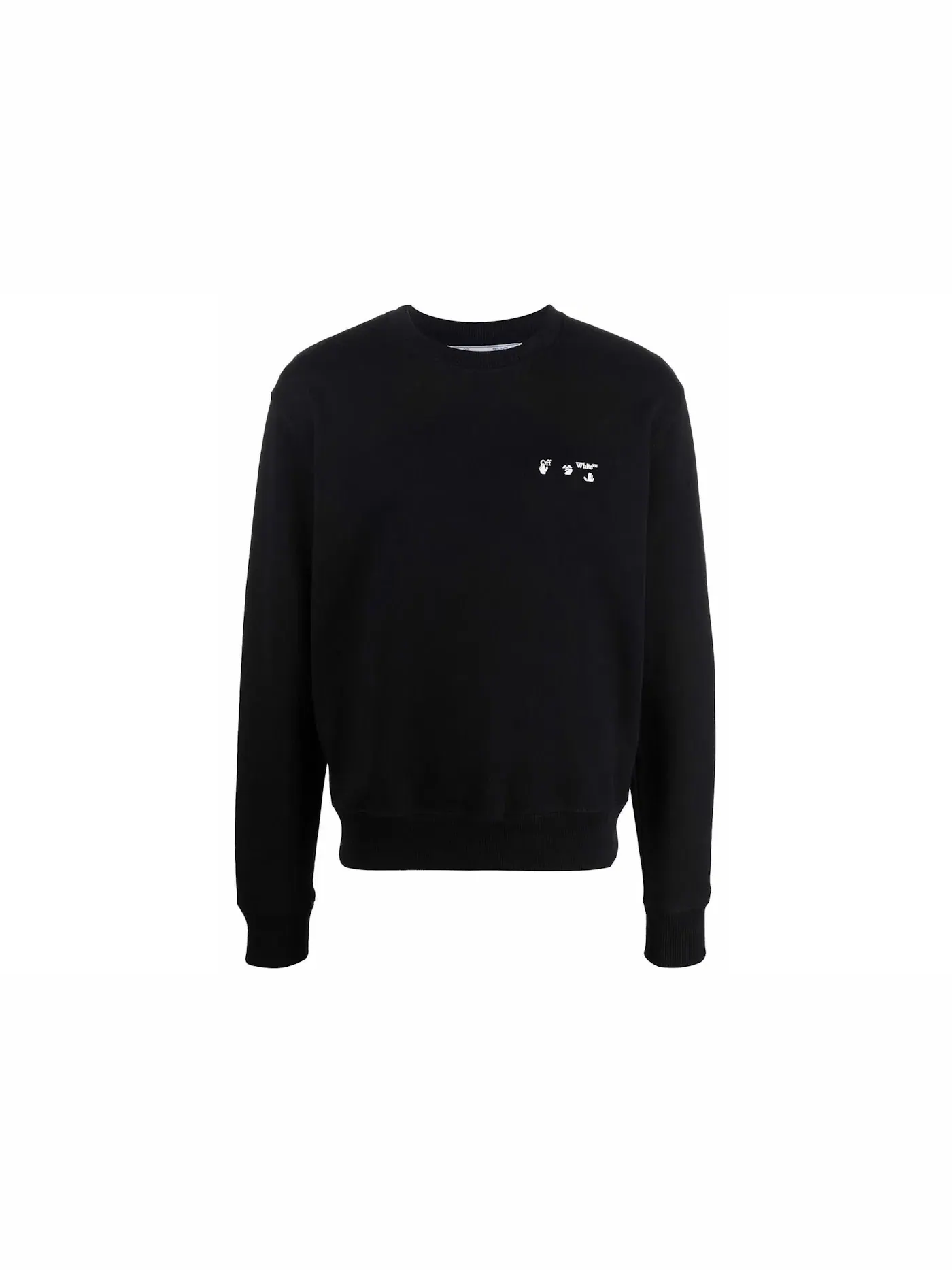 Мужской свитшот с принтом Drowning Man Logo OFF-WHITE — изображение 1 из 1, черный