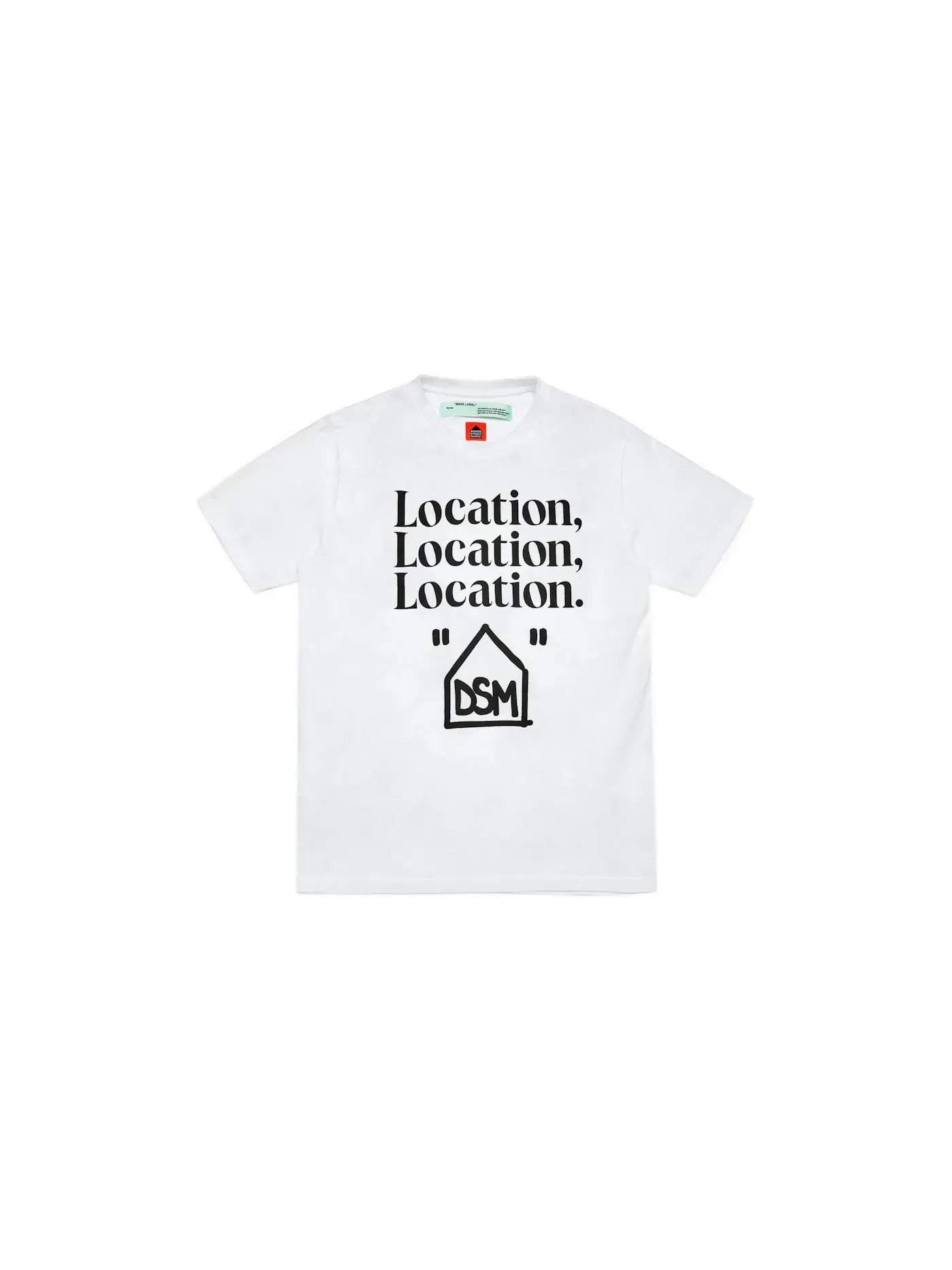 Мужская футболка с принтом OFF-WHITE Tee — изображение 1 из 2, белый