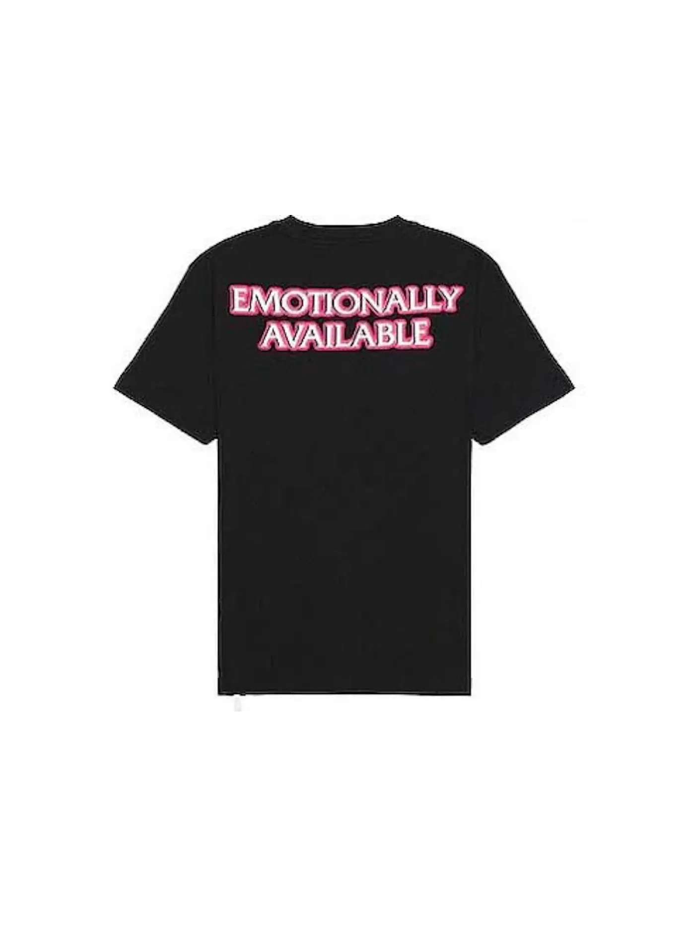 Мужская футболка с принтом Emotion Neon Slim Tee OFF-WHITE — изображение 2 из 2, черный/розовый