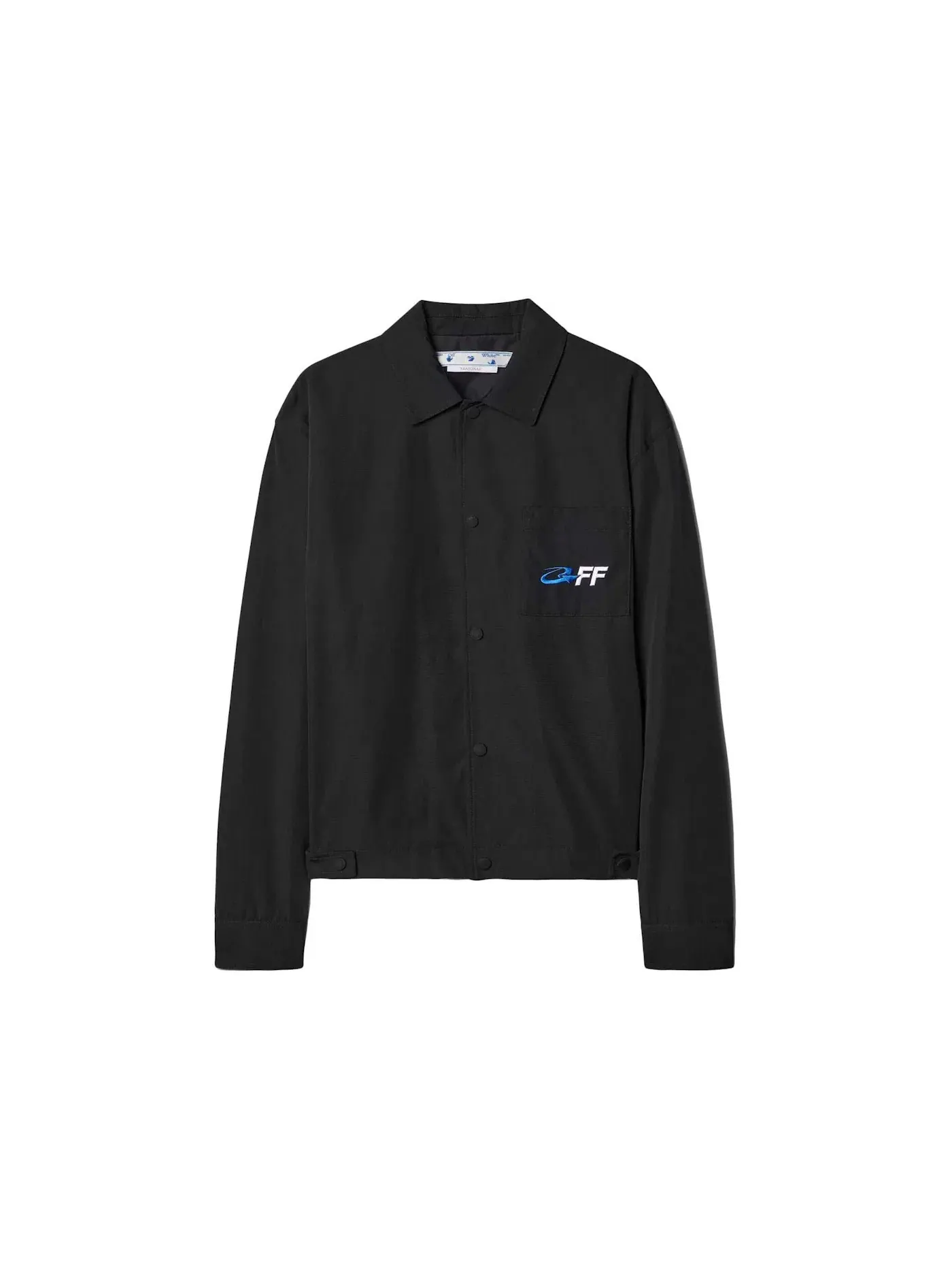 Мужская куртка-рубашка с принтом Exact Opp-Print OFF-WHITE — изображение 1 из 1, черный