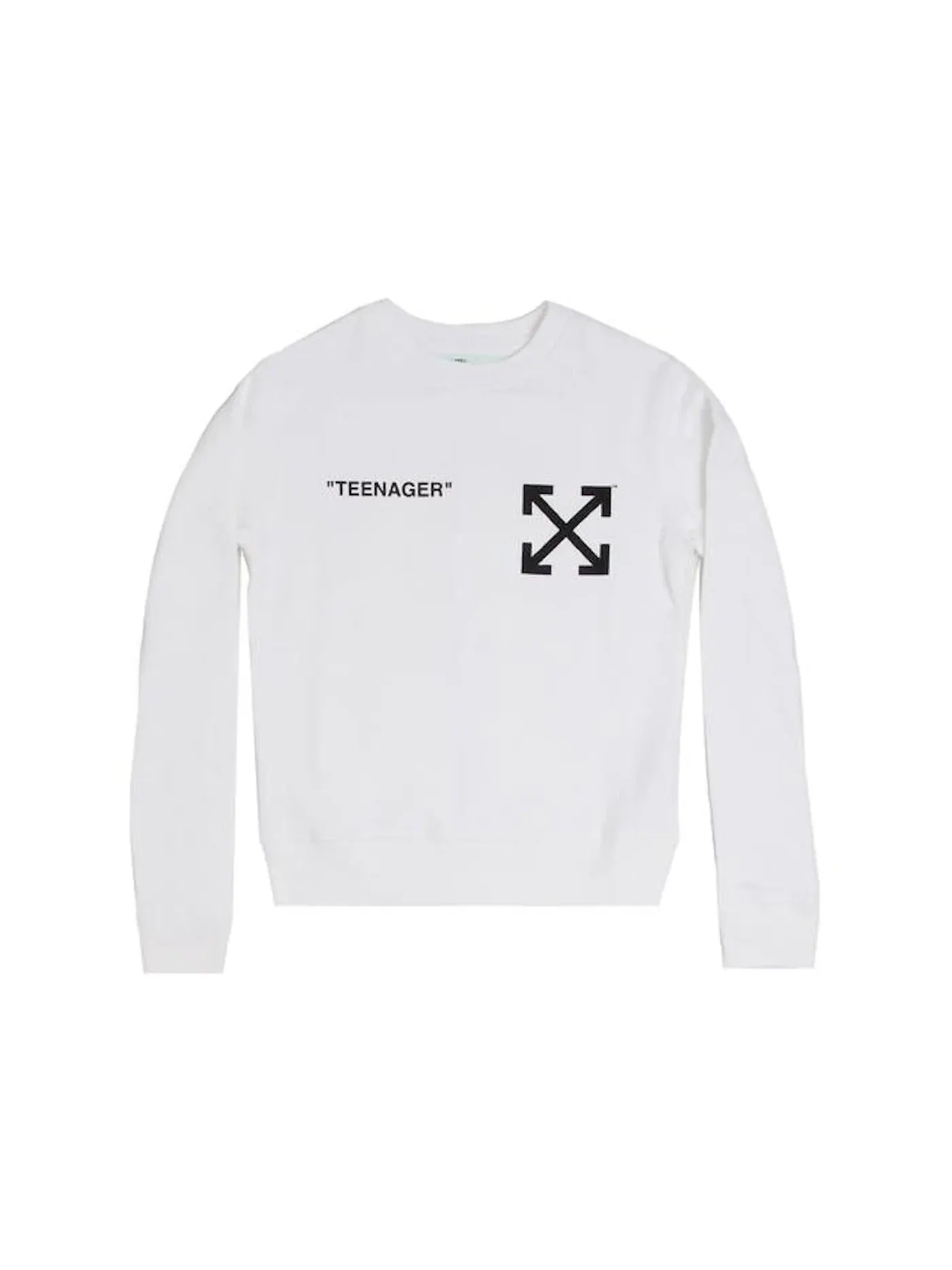 Мужской свитшот с принтом Flamed Bart OFF-WHITE — изображение 1 из 2, белый