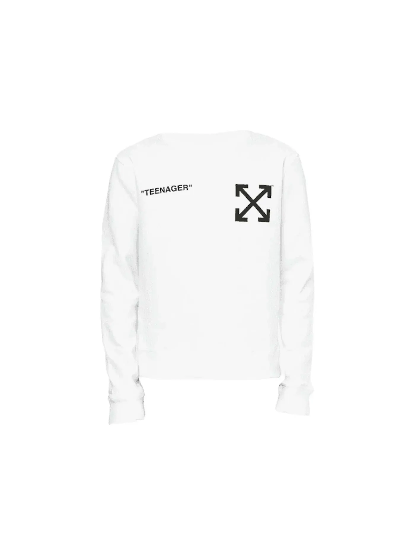Мужской свитшот с принтом Flamed Bart OFF-WHITE — изображение 1 из 1, белый