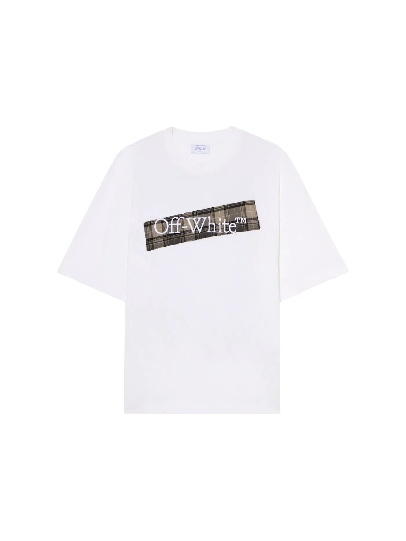 Мужская футболка с принтом Tee OFF-WHITE — изображение 1 из 1, белый/черный