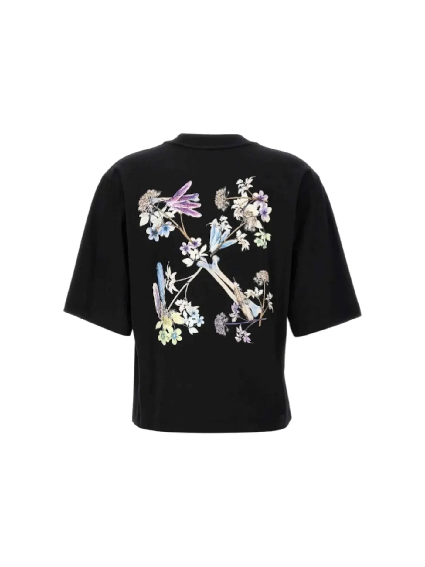 Мужская футболка с принтом OFF-WHITE Floral Arrow X-Ray T-shirt — изображение 1 из 2, черный