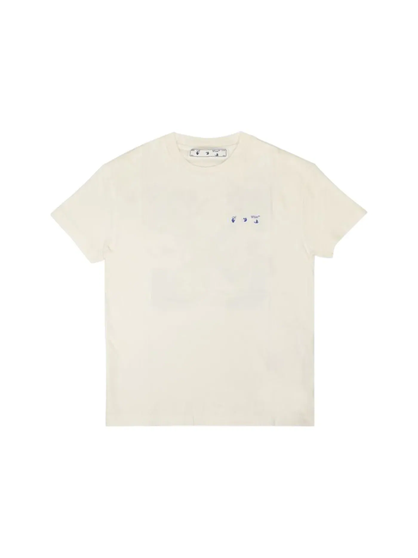 Мужская футболка с принтом OFF-WHITE Flowers Arrows Reg T-shirt OFF-WHITE — изображение 1 из 2, белый/синий