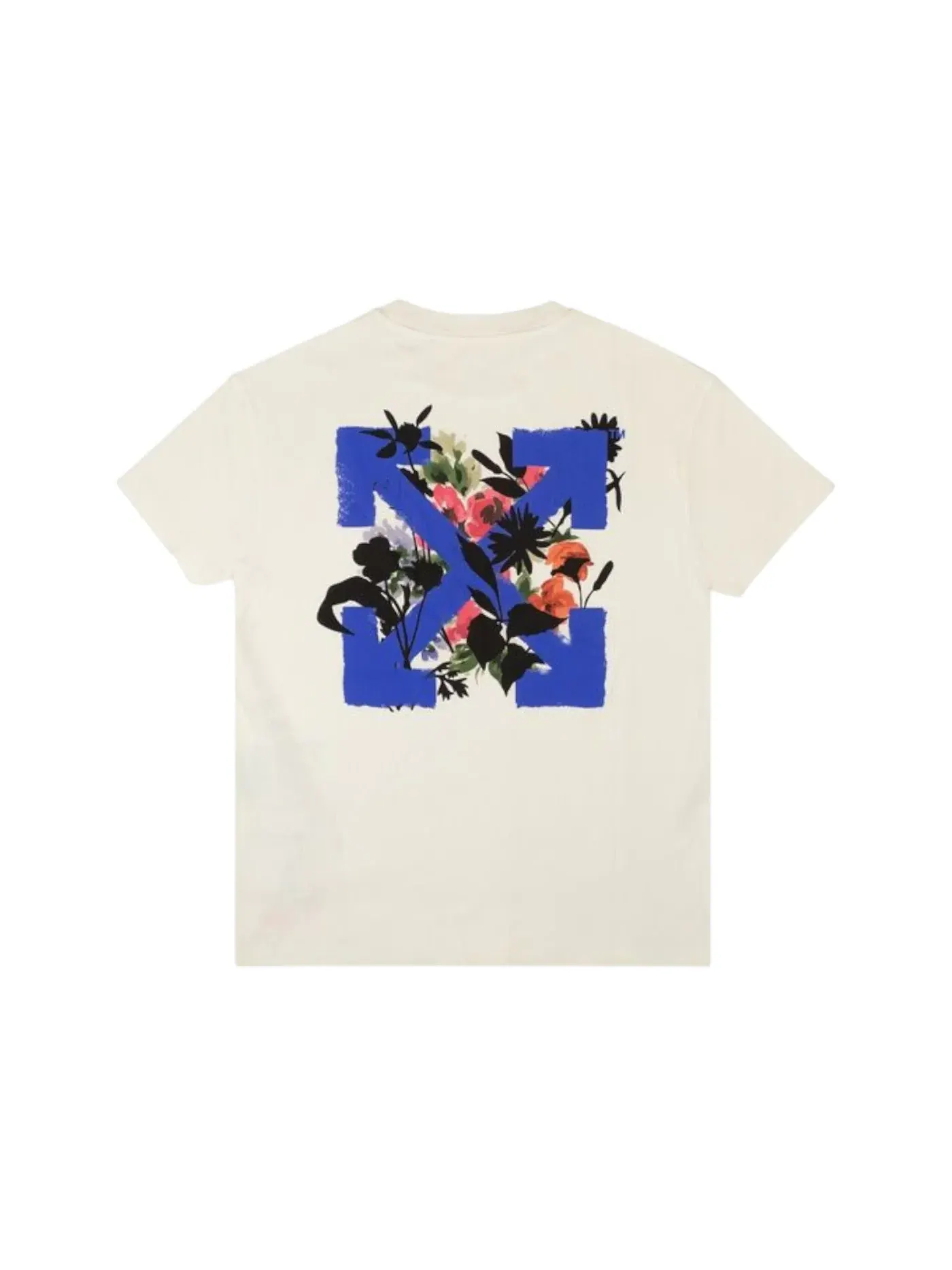 Мужская футболка с принтом OFF-WHITE Flowers Arrows Reg T-shirt OFF-WHITE — изображение 2 из 2, белый/синий