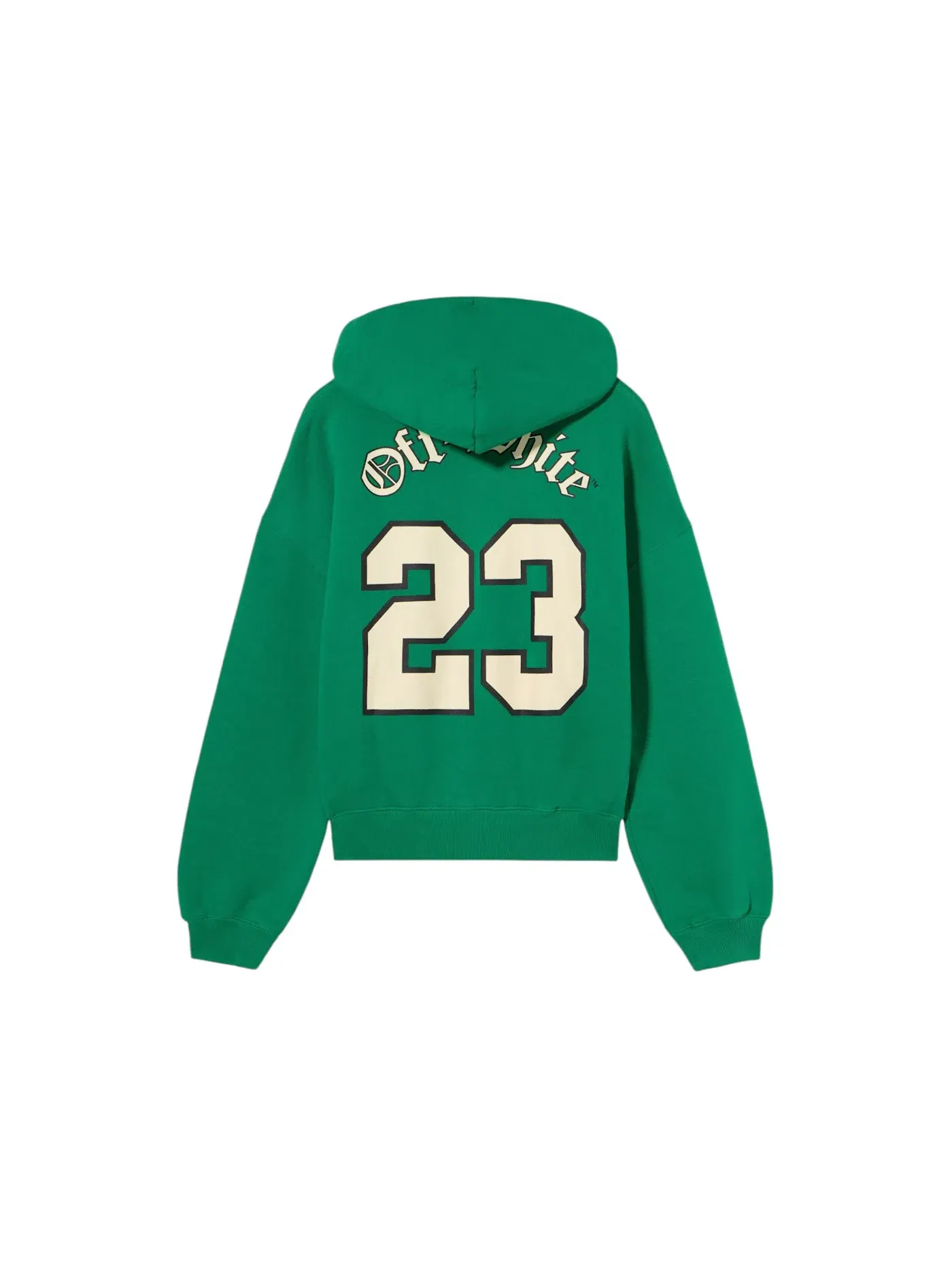 Мужской худи оверсайз с принтом Football Over Hoodie OFF-WHITE — изображение 1 из 1, зеленый белый
