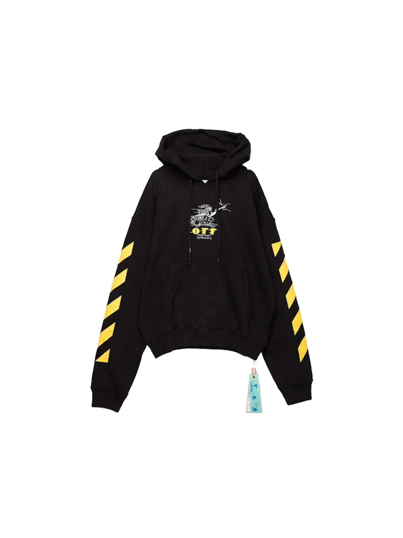 Мужской худи с принтом Free Spirit Wizard OFF-WHITE — изображение 1 из 2, черный