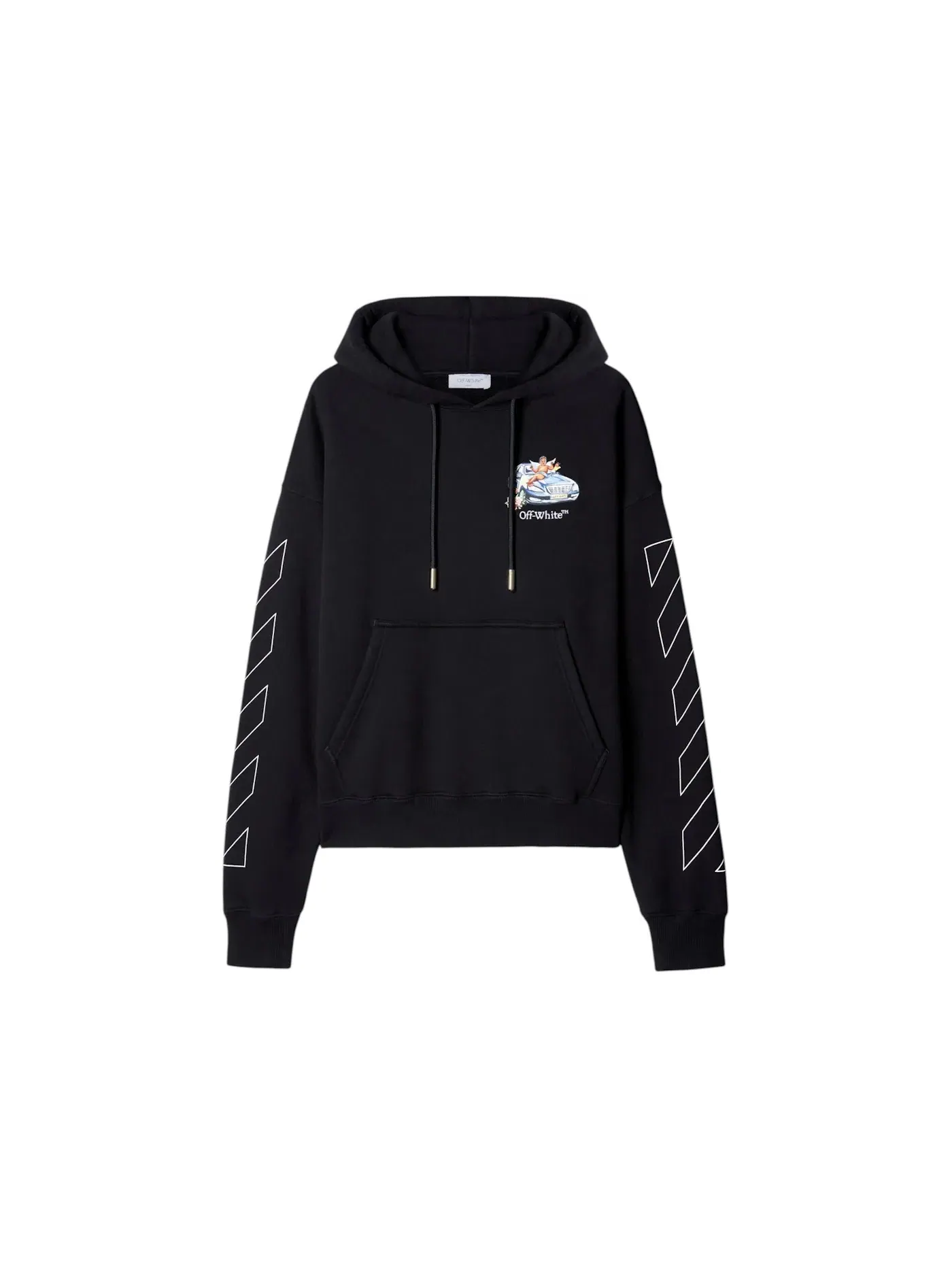 Мужское худи Fresco Arrow Skate OFF-WHITE — изображение 1 из 1, черный/белый