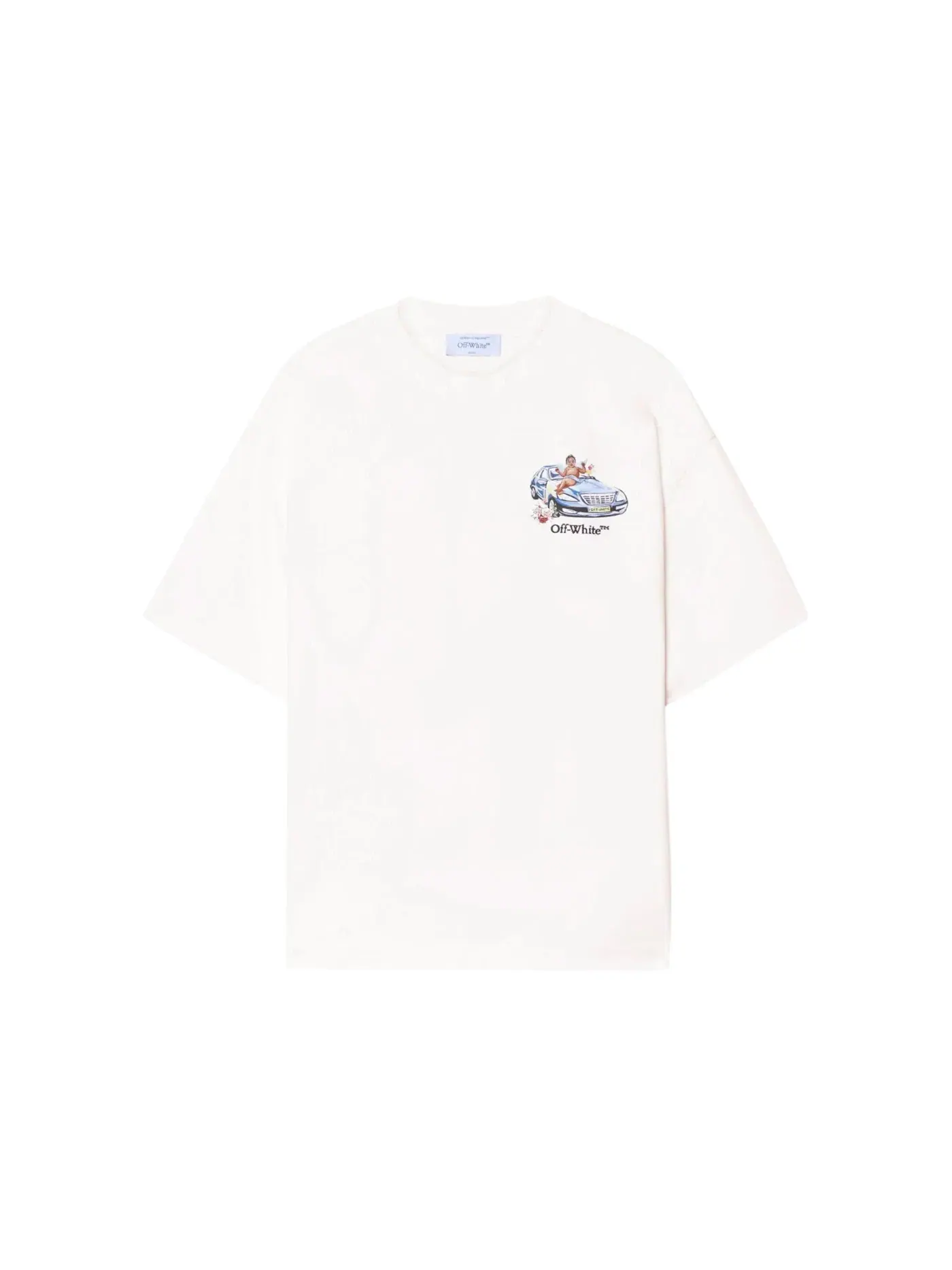 Мужская футболка с принтом Fresco Arrow Skate OFF-WHITE — изображение 1 из 1, белый