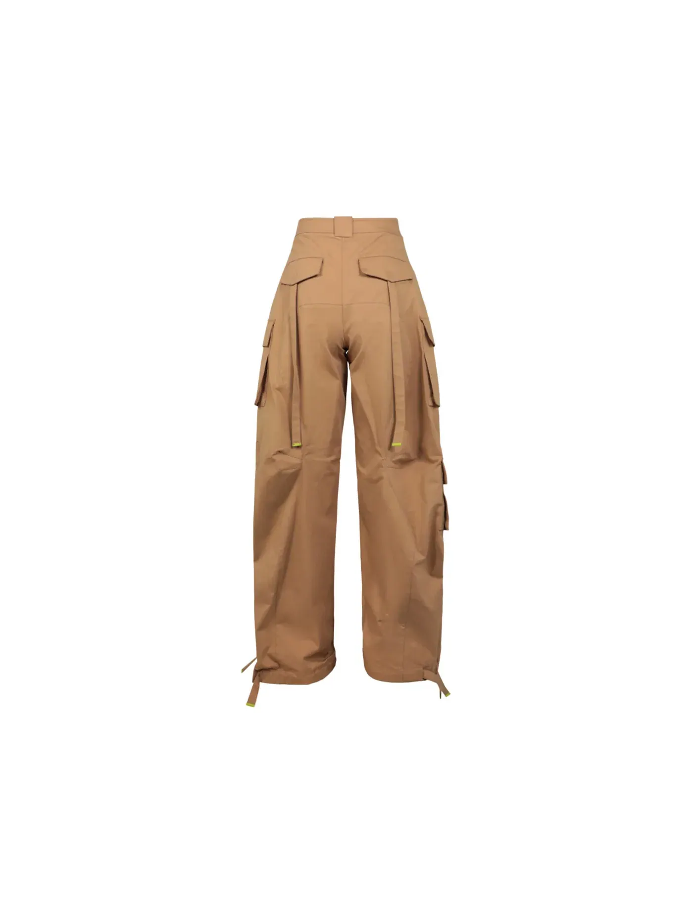 Женские брюки из габардина OFF-WHITE — изображение 2 из 3, бежевый