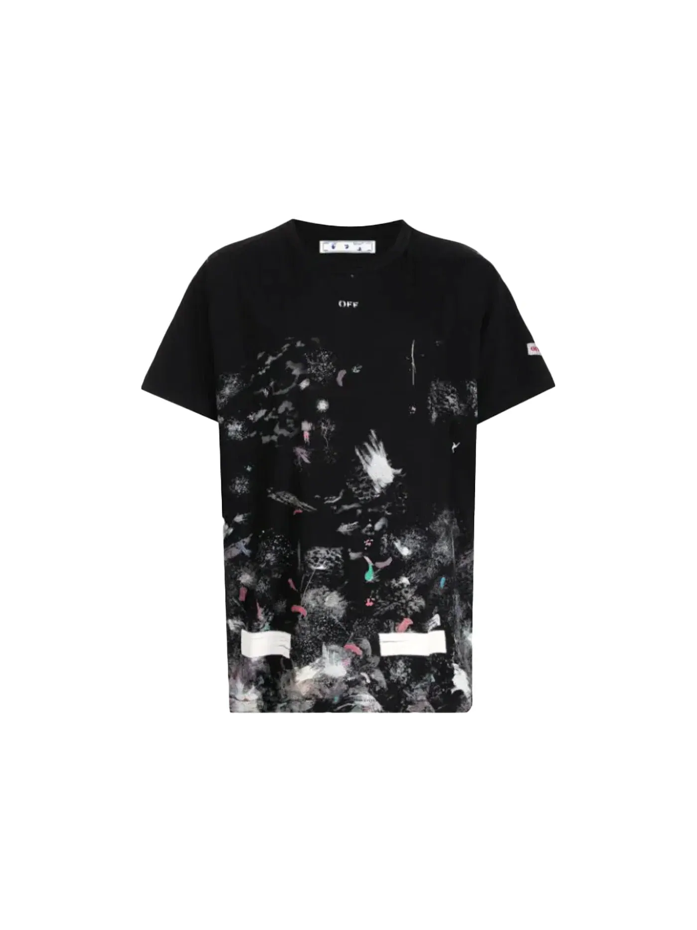 Мужская футболка с принтом Galaxy OFF-WHITE — изображение 1 из 2, черный