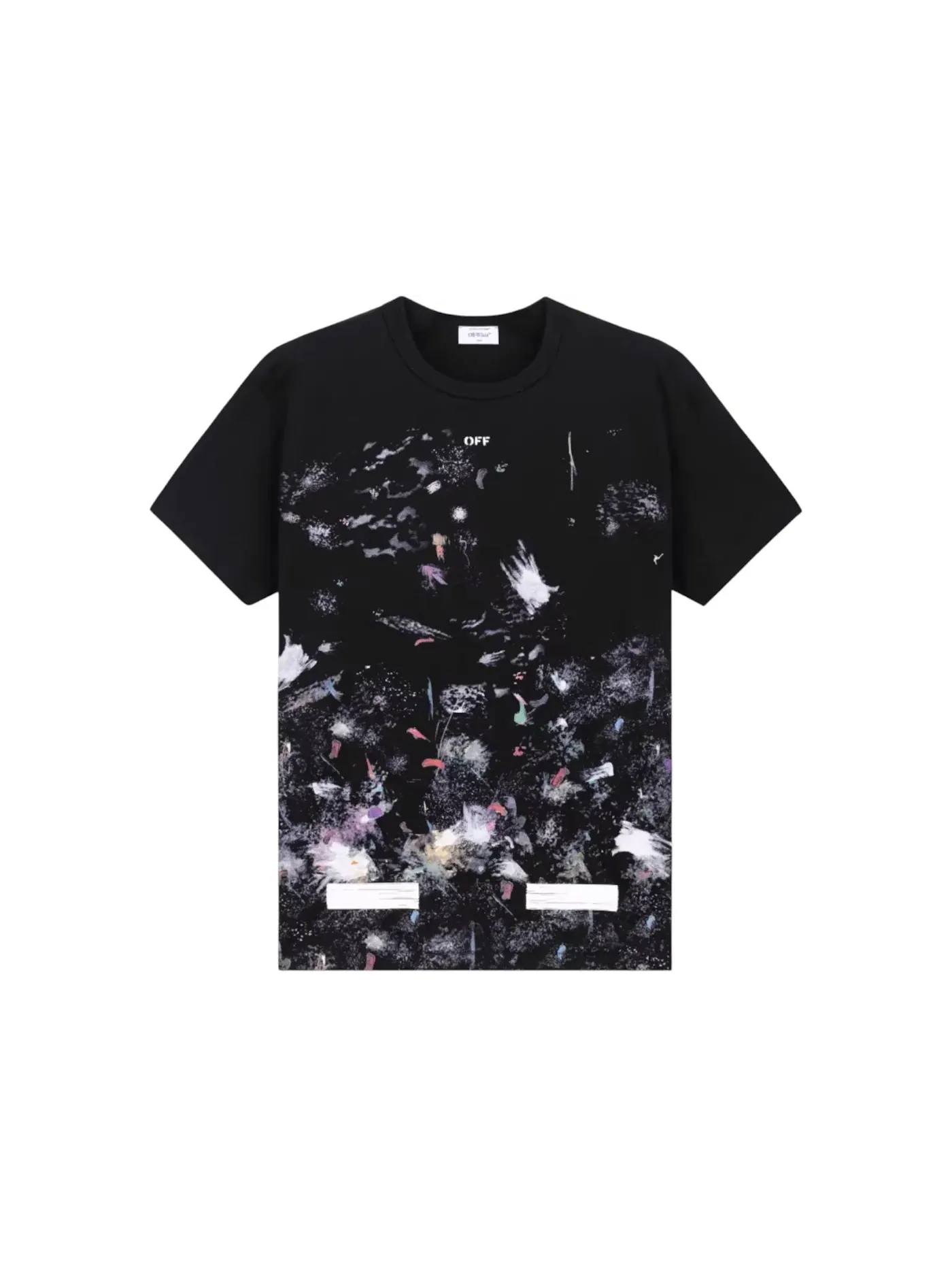 Мужская футболка с принтом Galaxy Brushed OFF-WHITE — изображение 1 из 2, черный/синий
