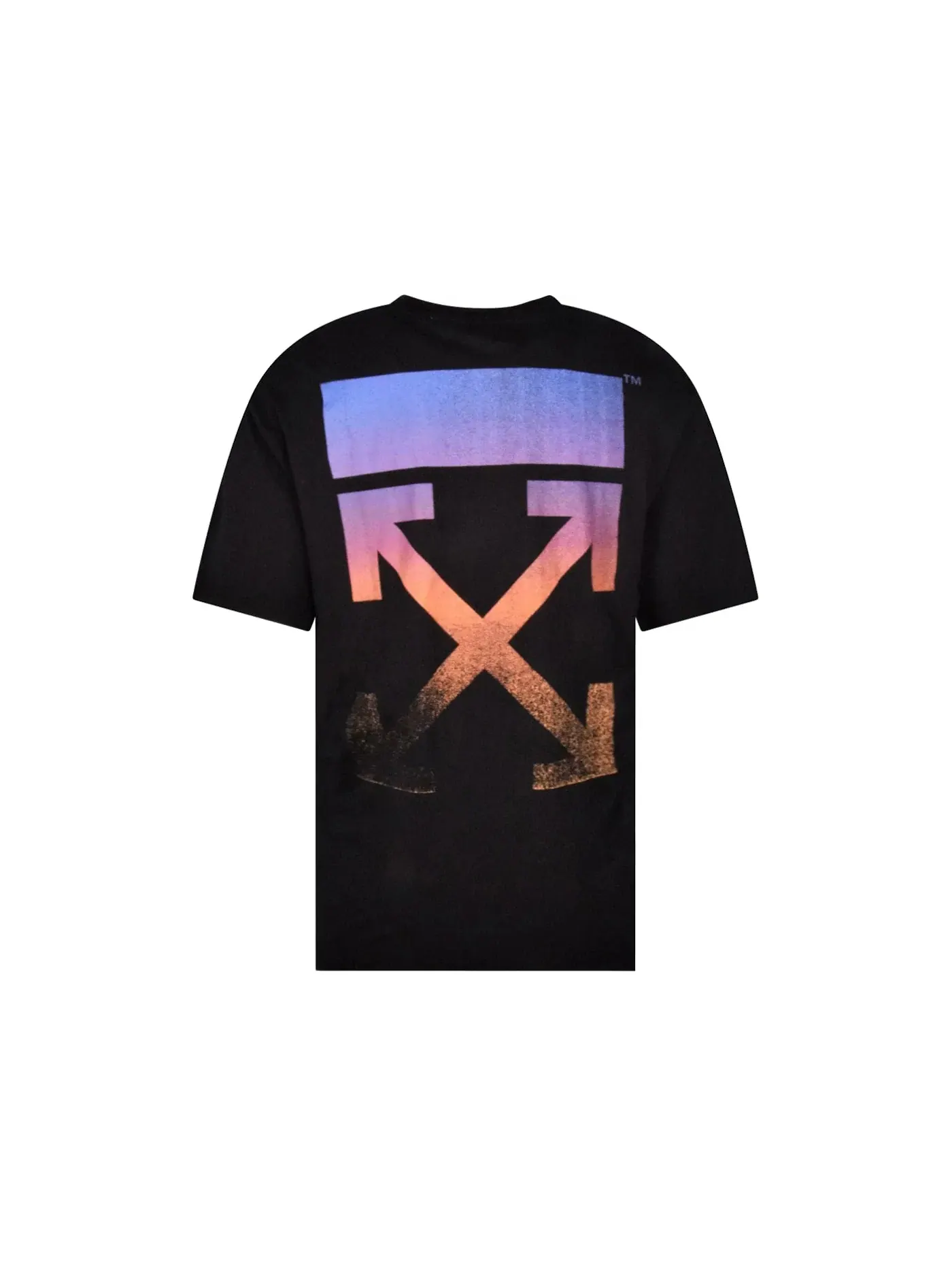 Мужская футболка с принтом Gradient Arrows T-Shirt OFF-WHITE — изображение 1 из 2, черный