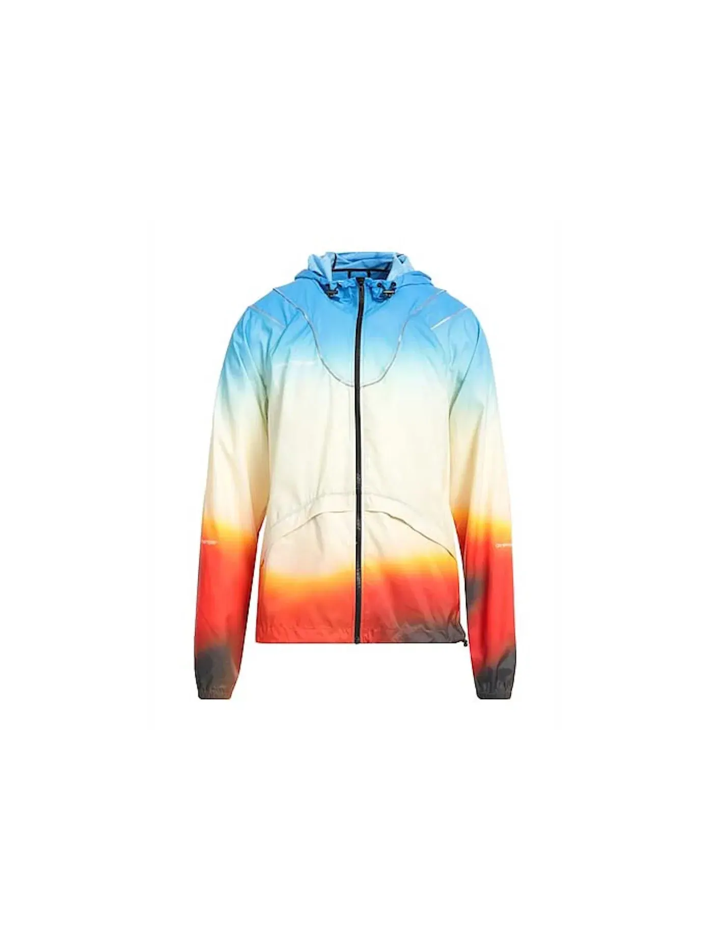 Мужская куртка с градиентом Gradient Hooded Jacket OFF-WHITE — изображение 1 из 1, синий/желтый/оранжевый