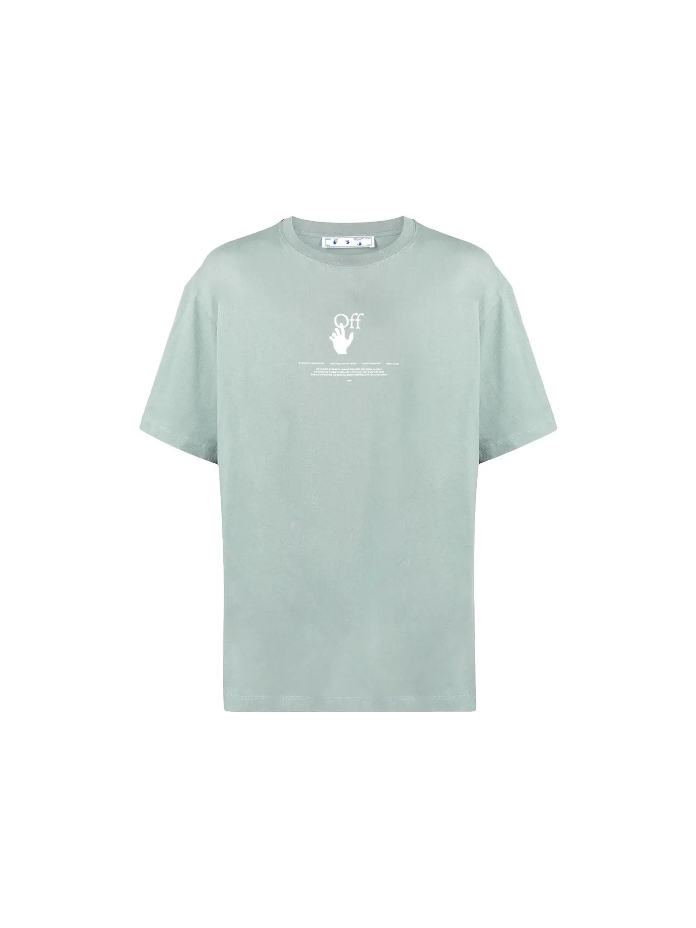 Мужская футболка с принтом Graff S/S Over Tee OFF-WHITE — изображение 1 из 2, зеленый