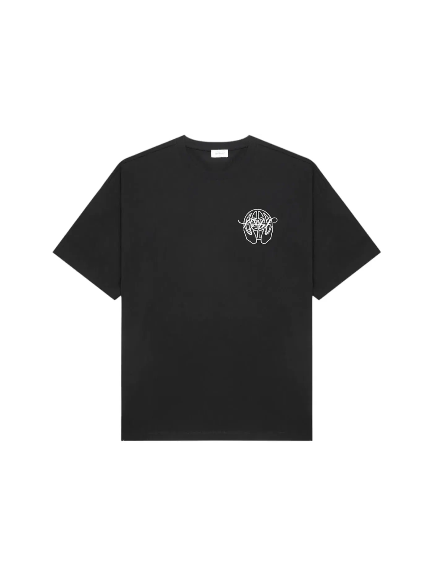 Мужская футболка с принтом OFF-WHITE T-shirt (SS26) — изображение 1 из 2, черный/белый
