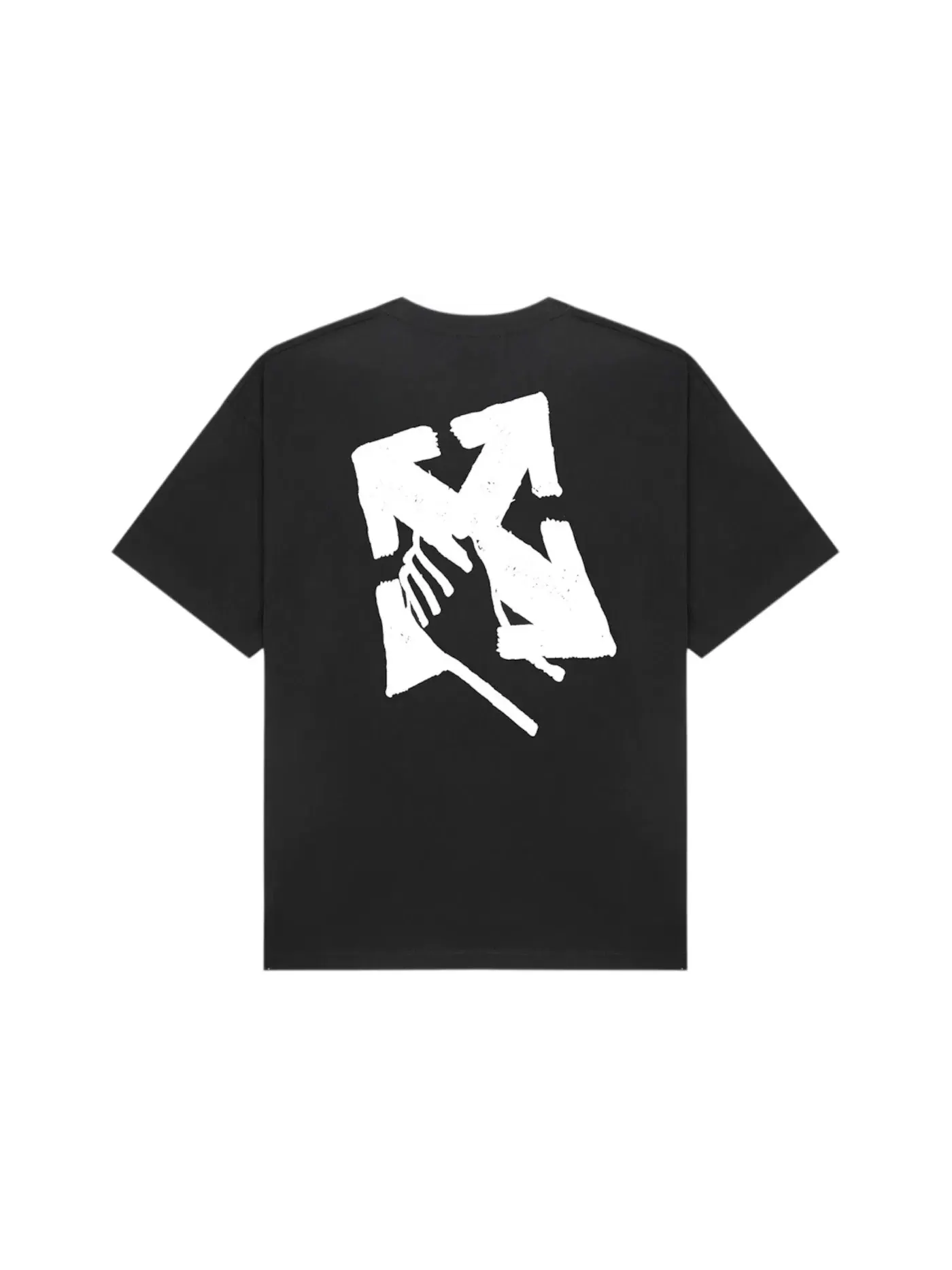 Мужская футболка с принтом OFF-WHITE T-shirt (SS26) — изображение 2 из 2, черный/белый