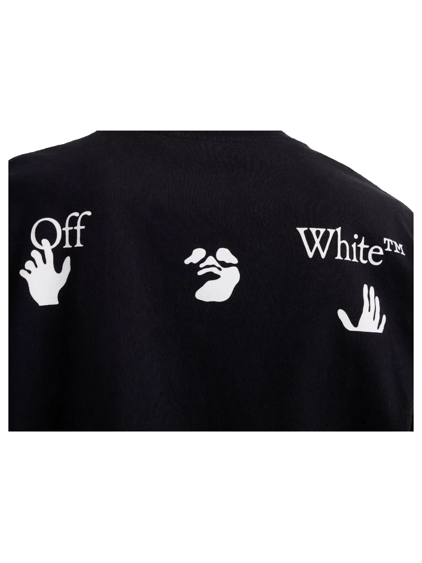Мужская футболка с коротким рукавом OFF-WHITE — изображение 2 из 2, черный/белый
