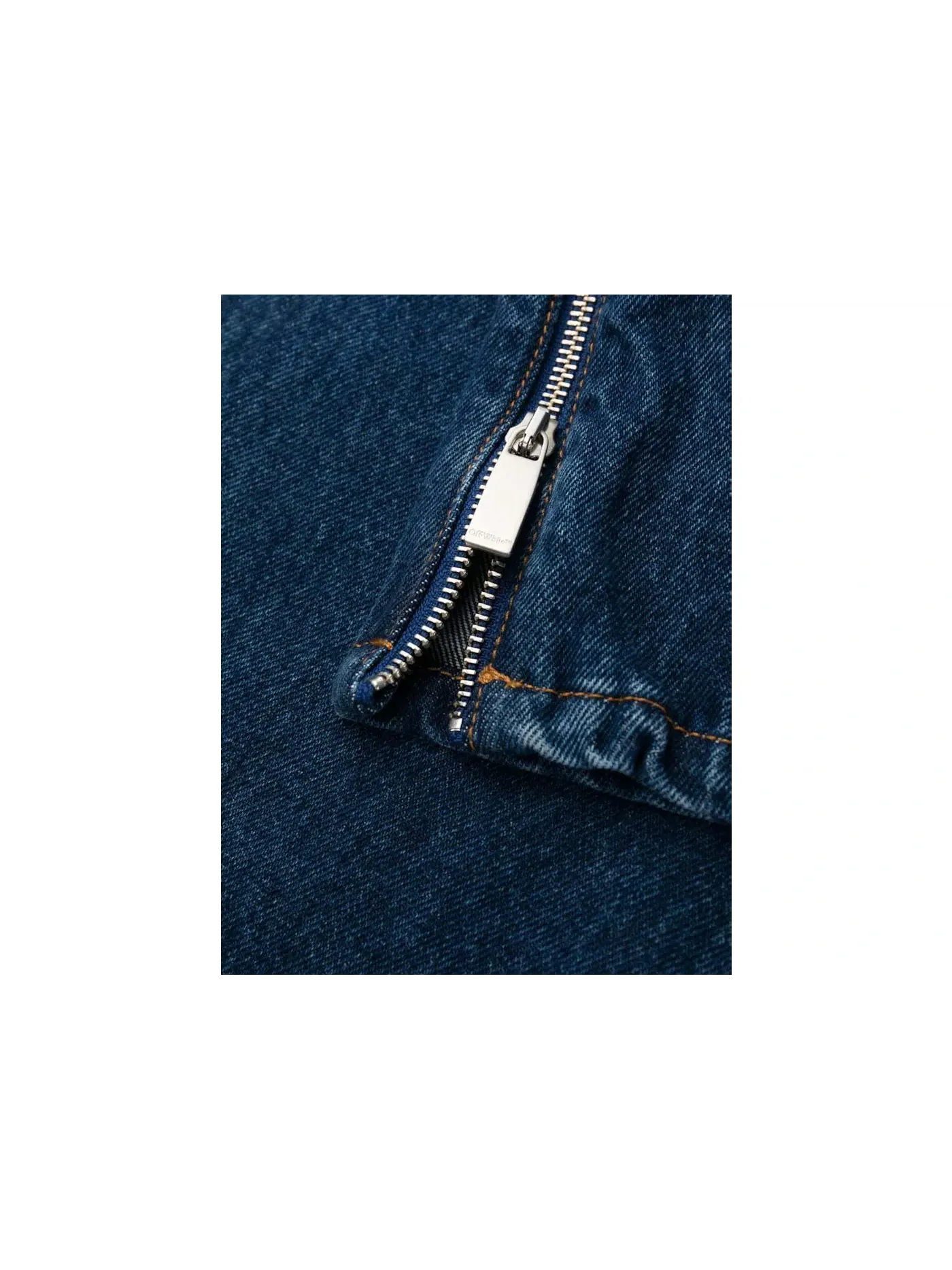 Мужские джинсы с высокой посадкой и прямым кроем OFF-WHITE — изображение 2 из 2, индиго синий
