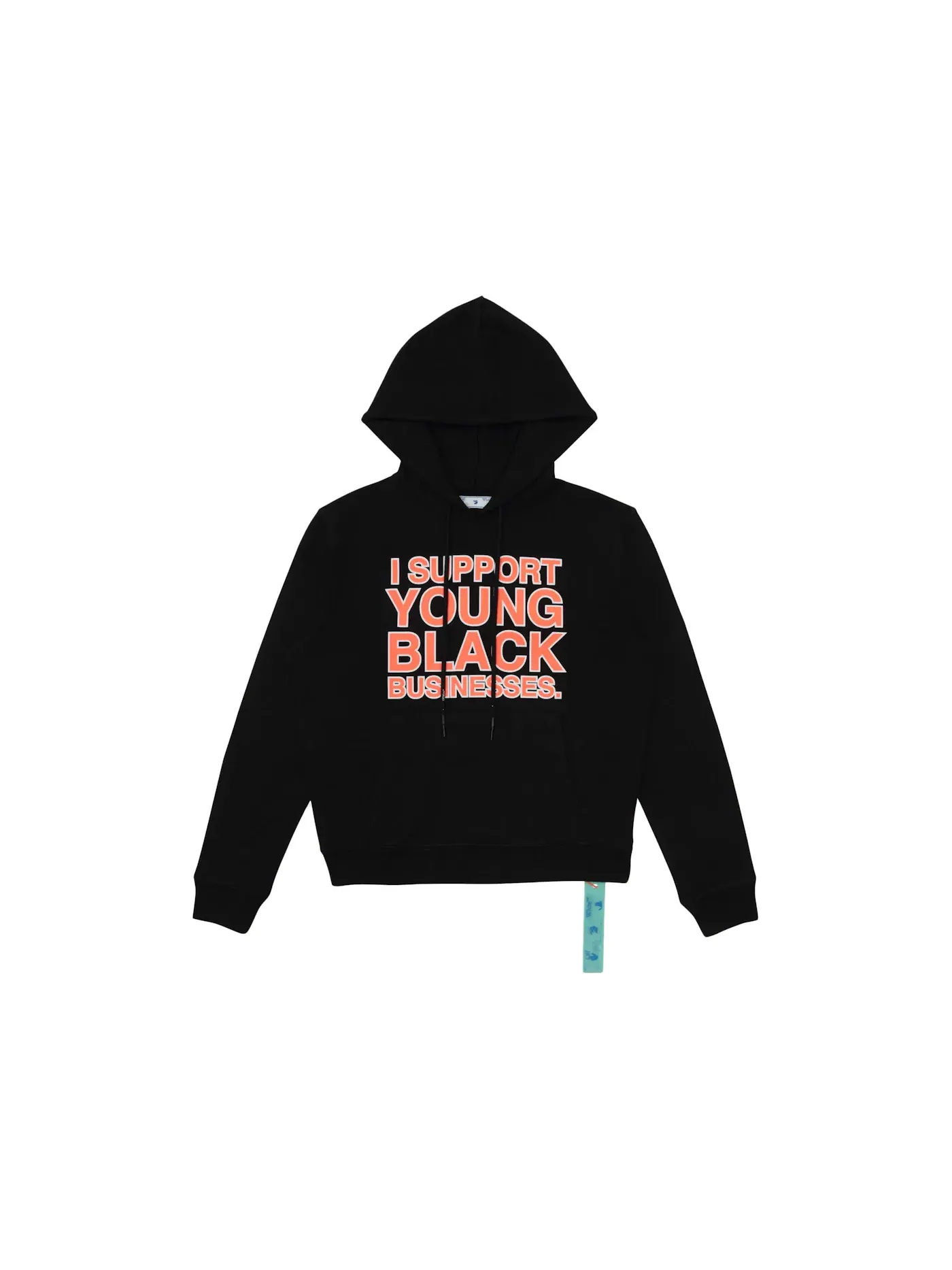 Мужской худи с принтом ISYBB OFF-WHITE — изображение 1 из 3, черный