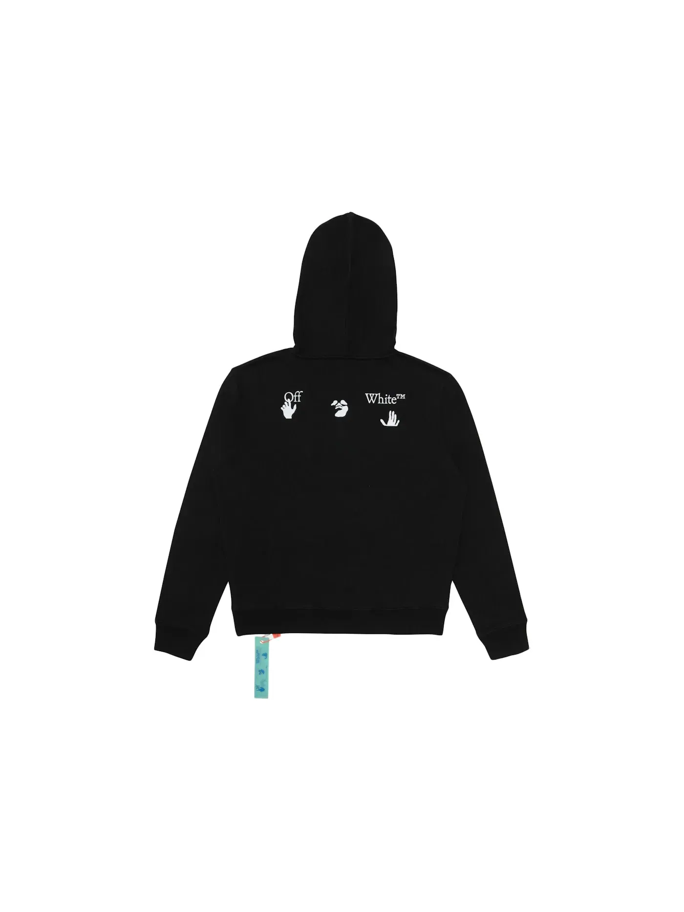 Мужской худи с принтом ISYBB OFF-WHITE — изображение 2 из 3, черный