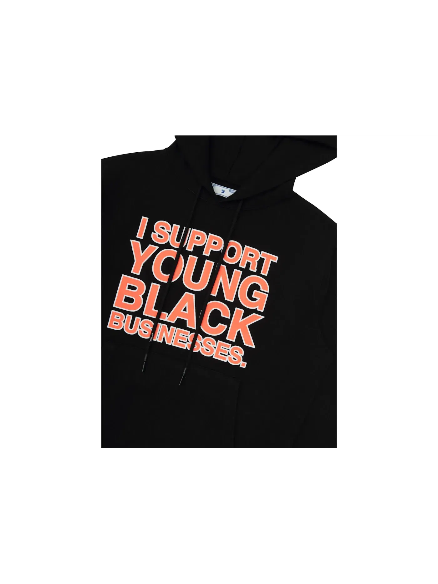 Мужской худи с принтом ISYBB OFF-WHITE — изображение 3 из 3, черный