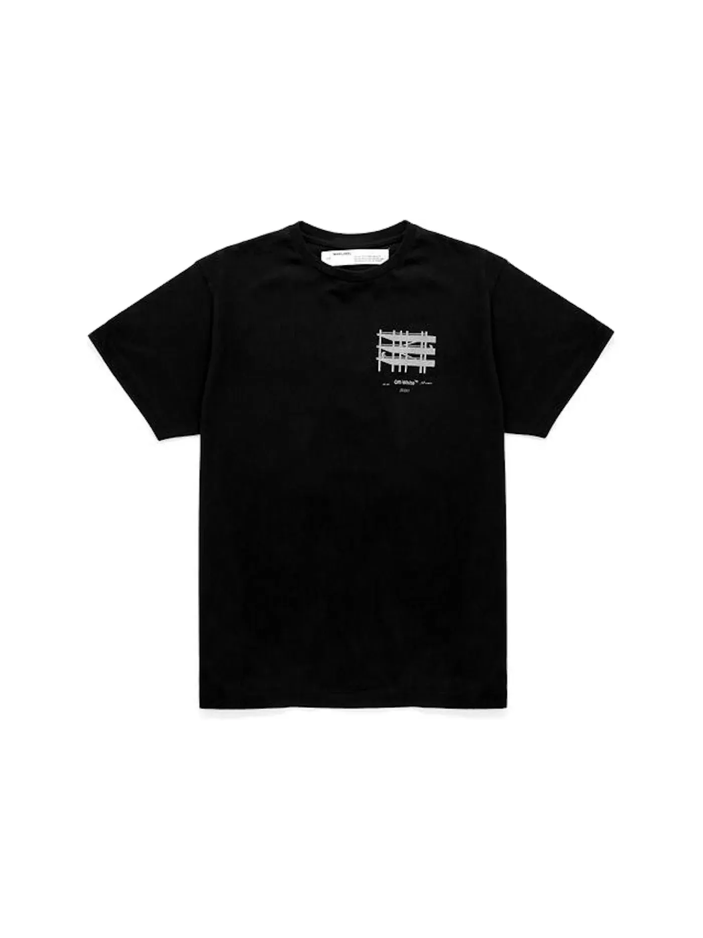 Мужская футболка с принтом Industrial OFF-WHITE — изображение 1 из 2, черный/серебристый