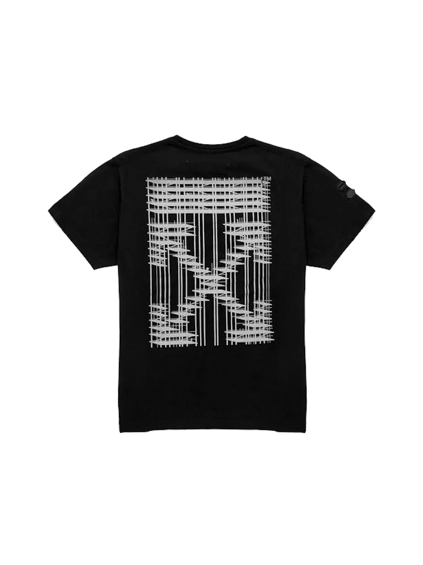 Мужская футболка с принтом Industrial OFF-WHITE — изображение 2 из 2, черный/серебристый