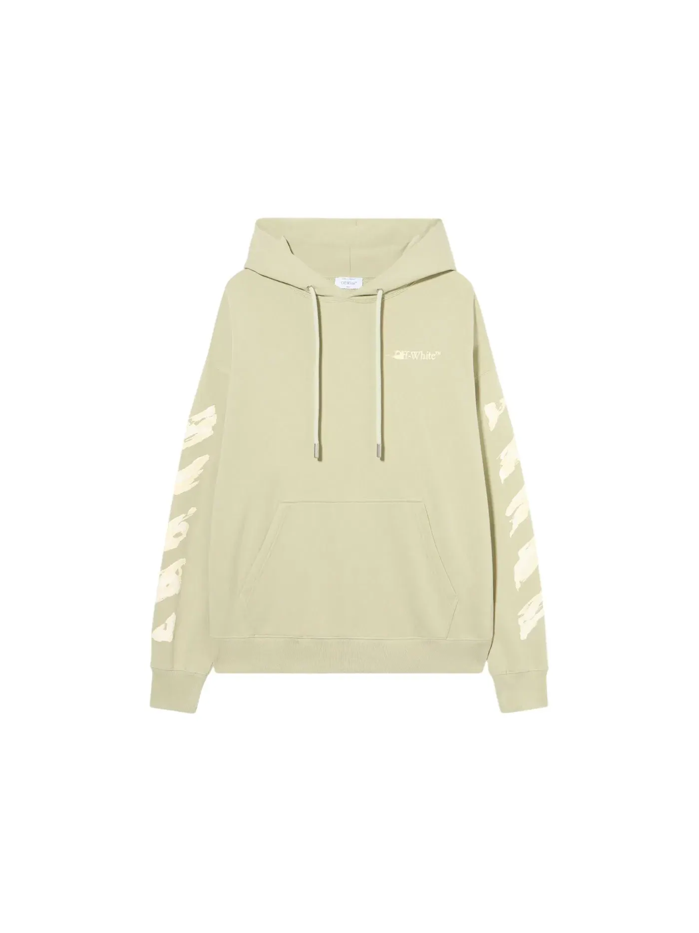 Мужской худи с принтом Ink Arrow OFF-WHITE — изображение 1 из 1, кремовый